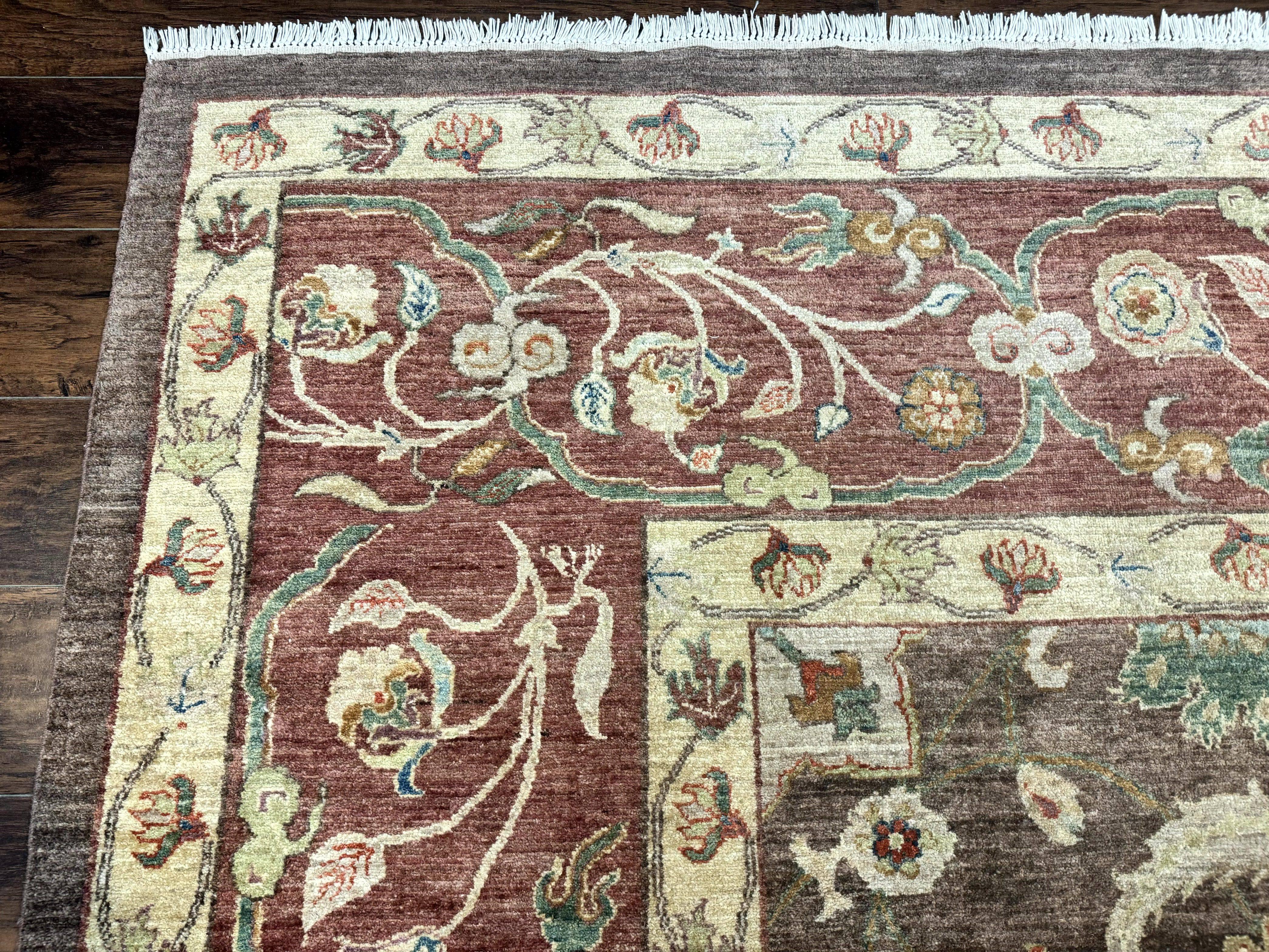 Peshawar Rug 10x15, Pak Persian Sultanabad Rug, VIntage Wool Floral Handmade Carpet, Pakistani Rug - Jewel Rugs