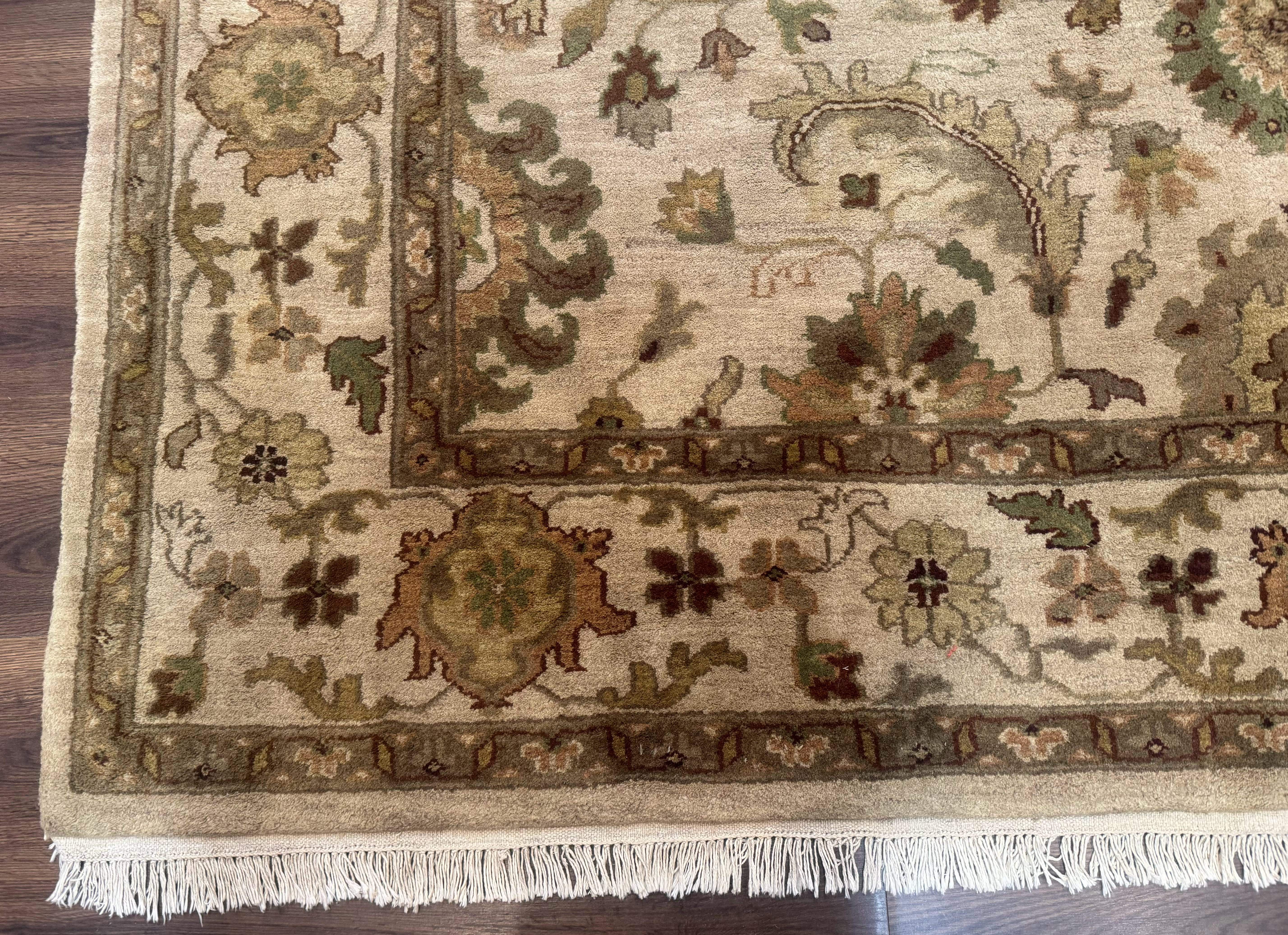 Indo Persian Mahal Rug 8x10 – Hand-Knotted Wool Carpet - Jewel Rugs