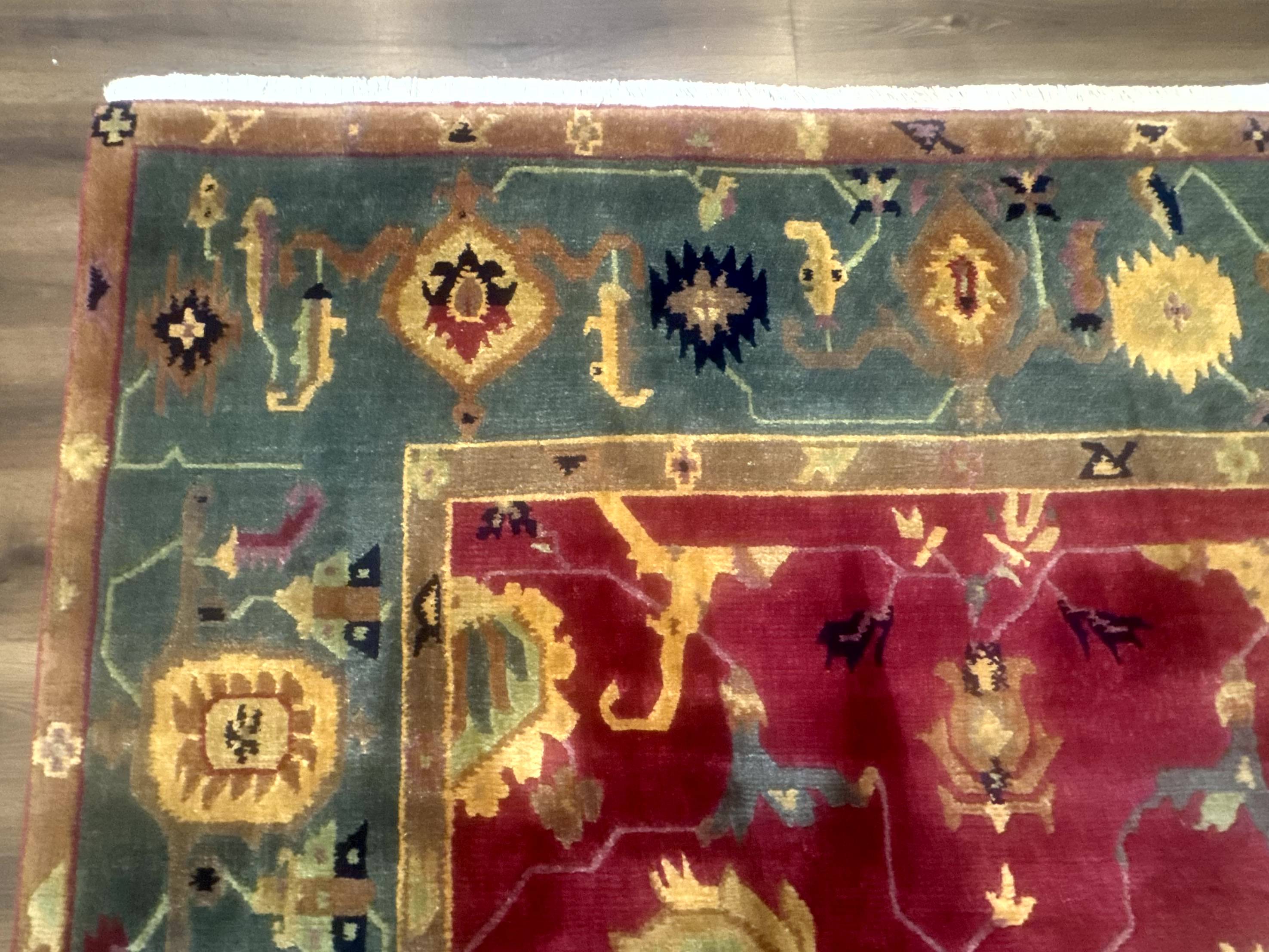 Tufenkian Rug 8x10, Tibetan Room Sized Carpet, Soft Thick Wool Pile - Jewel Rugs