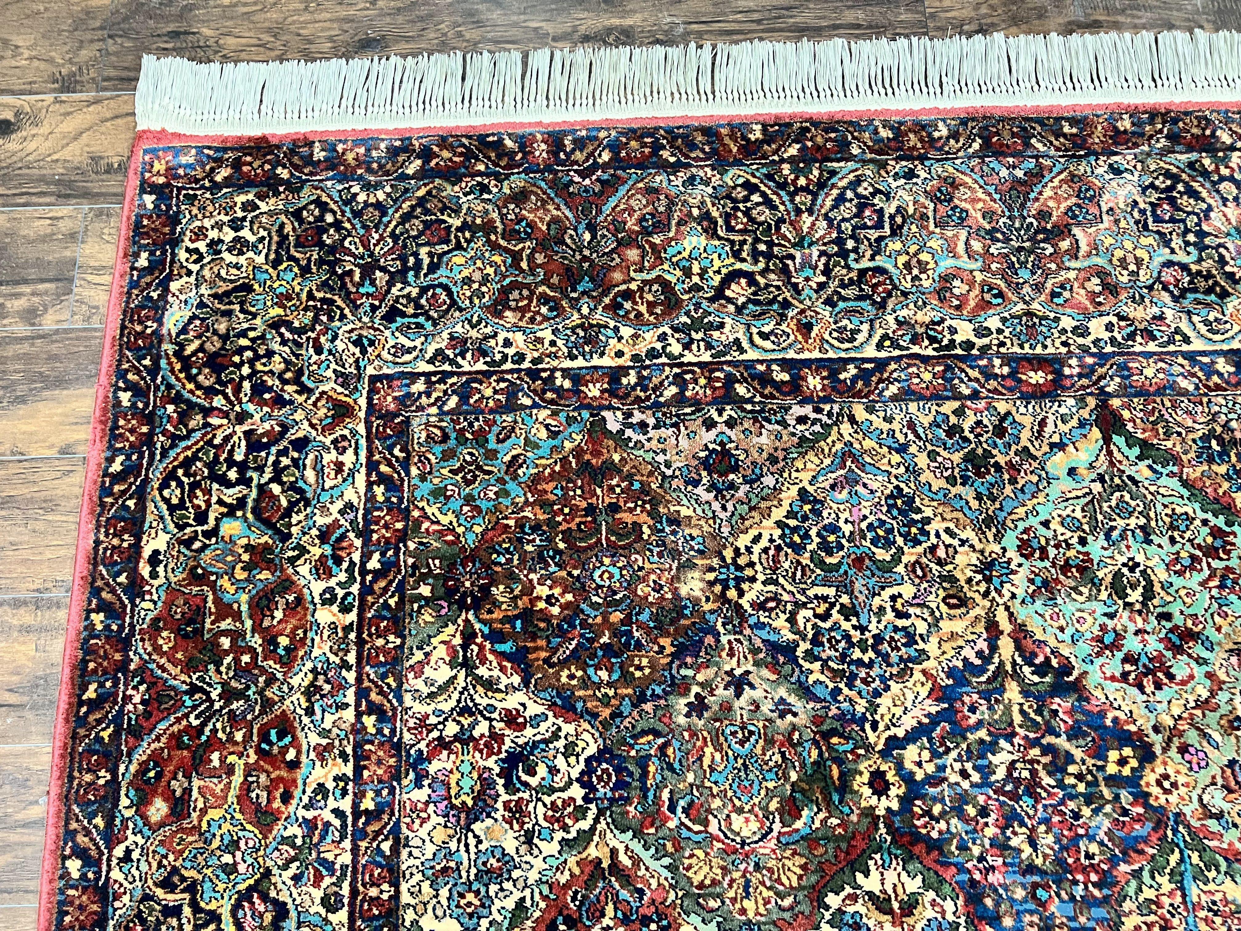 Karastan Multicolor Panel Kirman Rug #717, Wool Karastan Rug 12 x 16, Extra Large Karastan Area Rug, Original Karastan Collection 700 Series - Jewel Rugs