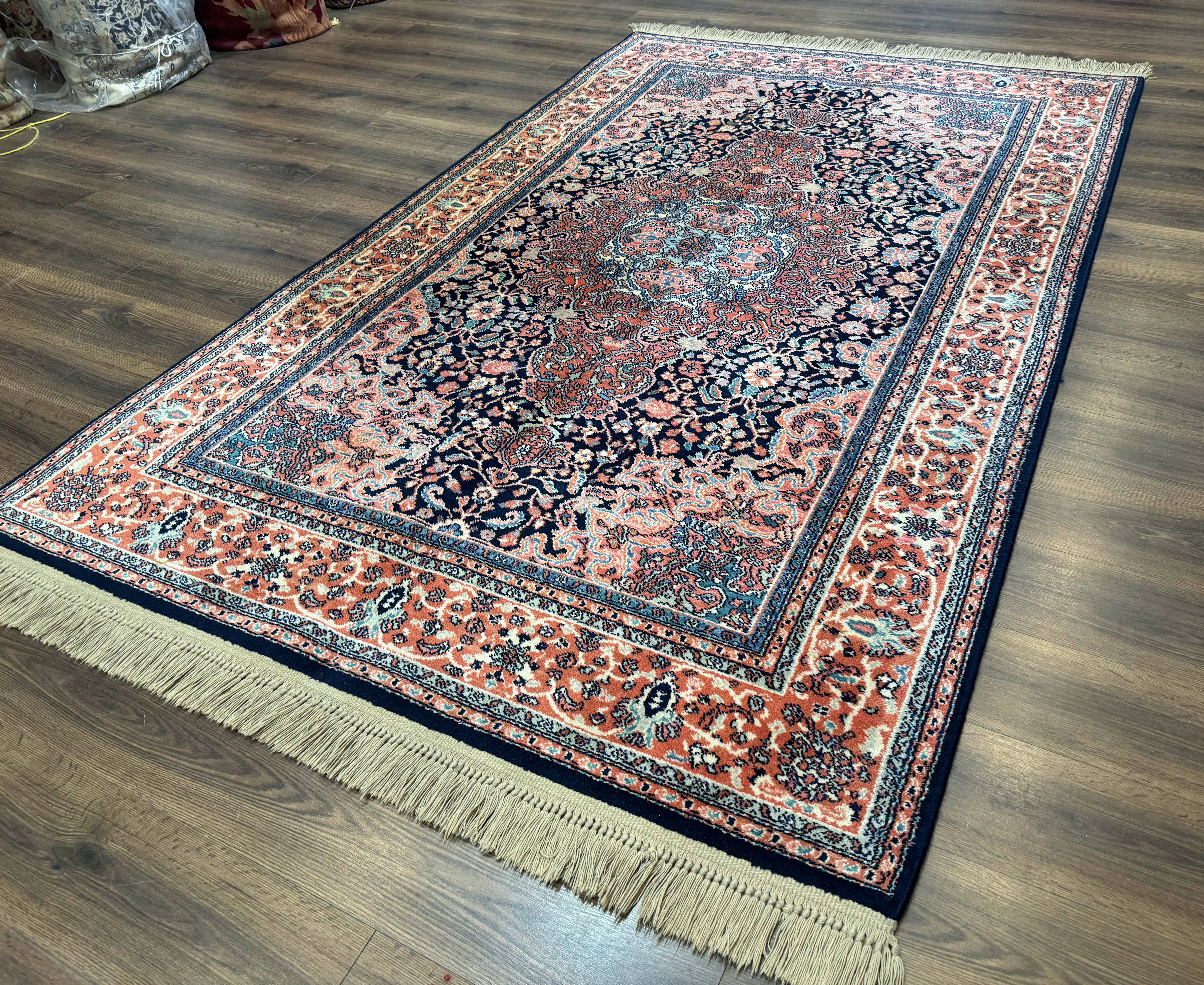 Karastan Rug 5.9 x 9, Ka'shan Medallion #741, Original Collection 700 Series, Discontinued, Wool Pile - Jewel Rugs