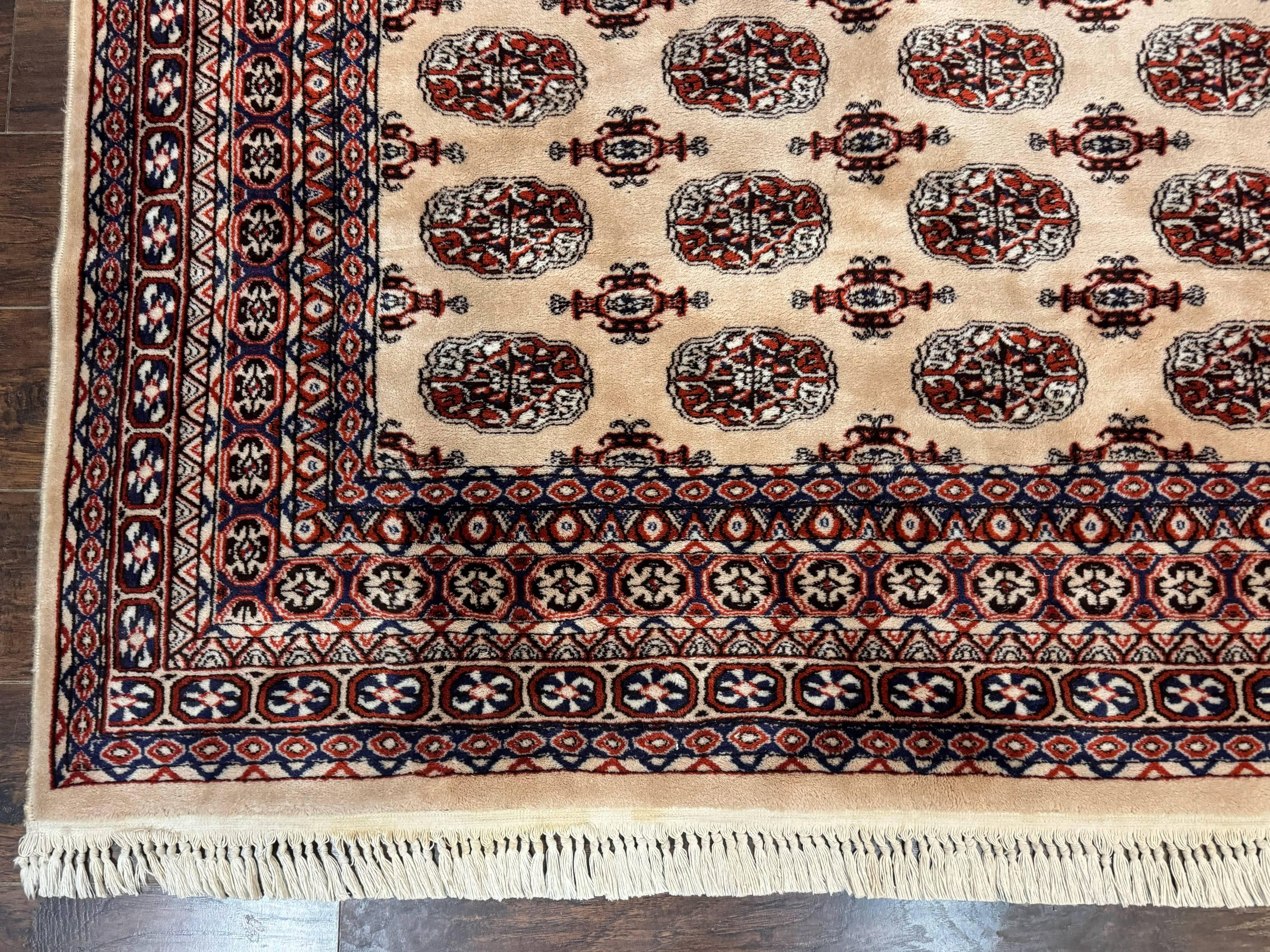 Karastan Rug 8.2 x 11.6 Beige Bokhara, Wool Pile, Vintage Discontinued Karastan Area Rug, Belgium Power Loomed Rug - Jewel Rugs