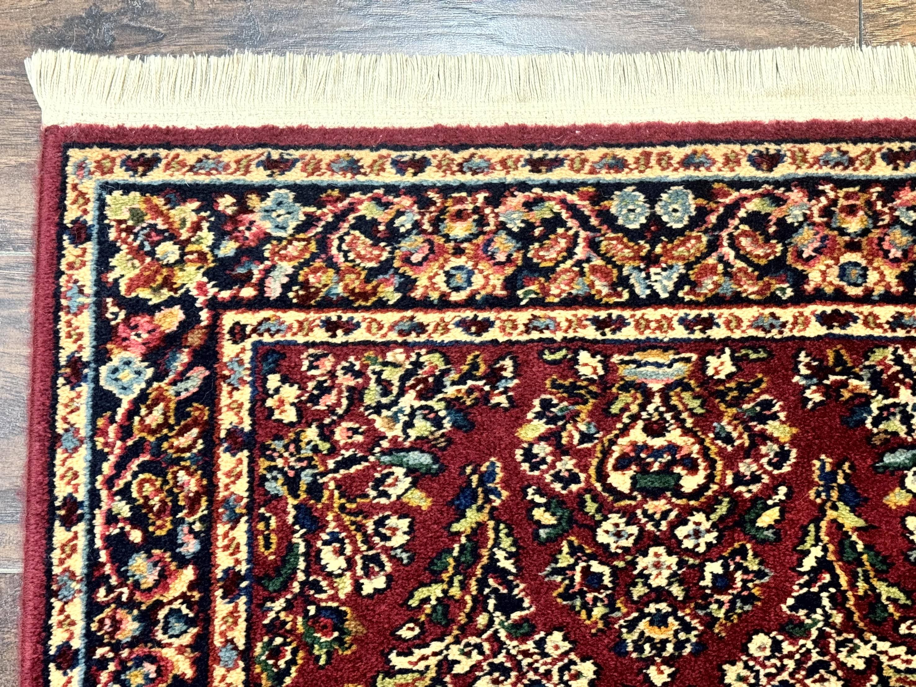 Karastan Runner Rug 2.6 x 8.6, Red Sarouk #785, Original 700 Series, Wool Karastan Runner Rug, Rare - Jewel Rugs