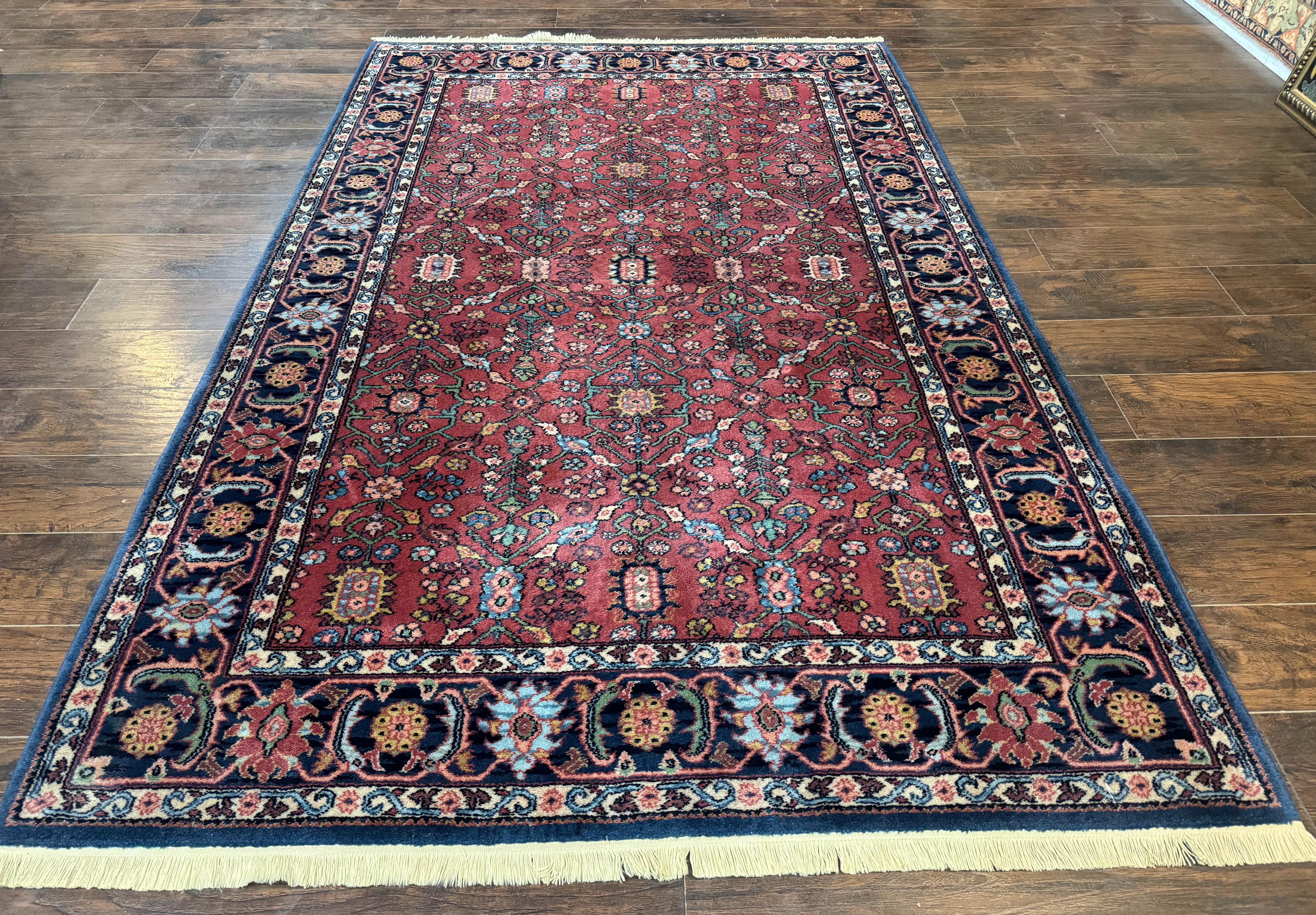 Karastan Rug 5.9 x 9 Serapi #729, Wool Karastan Carpet, Original 700 Series, Red, Discontinued, 6x9 Vintage Karastan Area Rug, Rare - Jewel Rugs