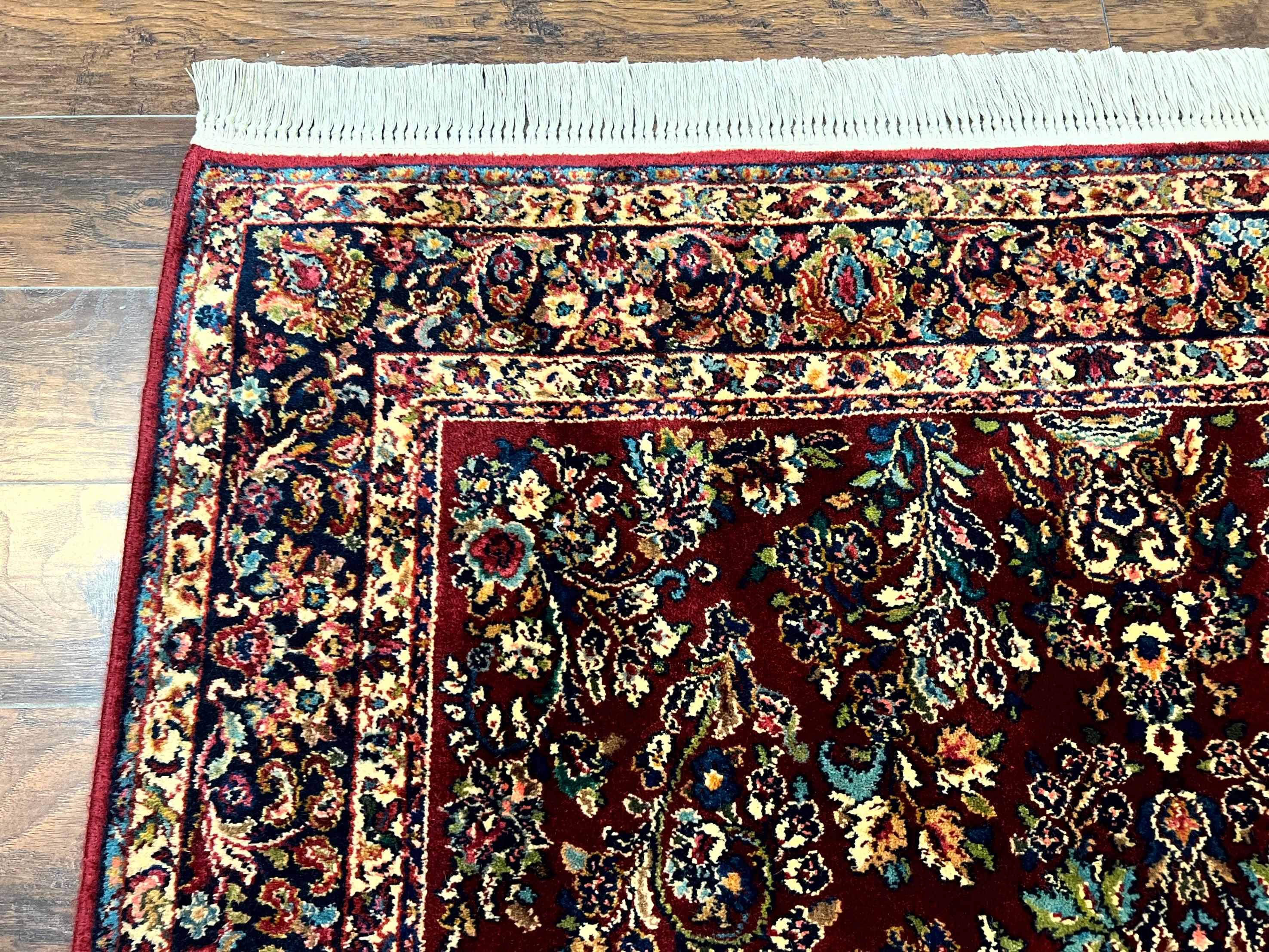 Karastan Rug 5.9 x 9 Red Sarouk Rug #785, Karastan Wool Rug, Karastan Carpet, Original 700 Series Vintage Karastan Oriental Rug Discontinued - Jewel Rugs