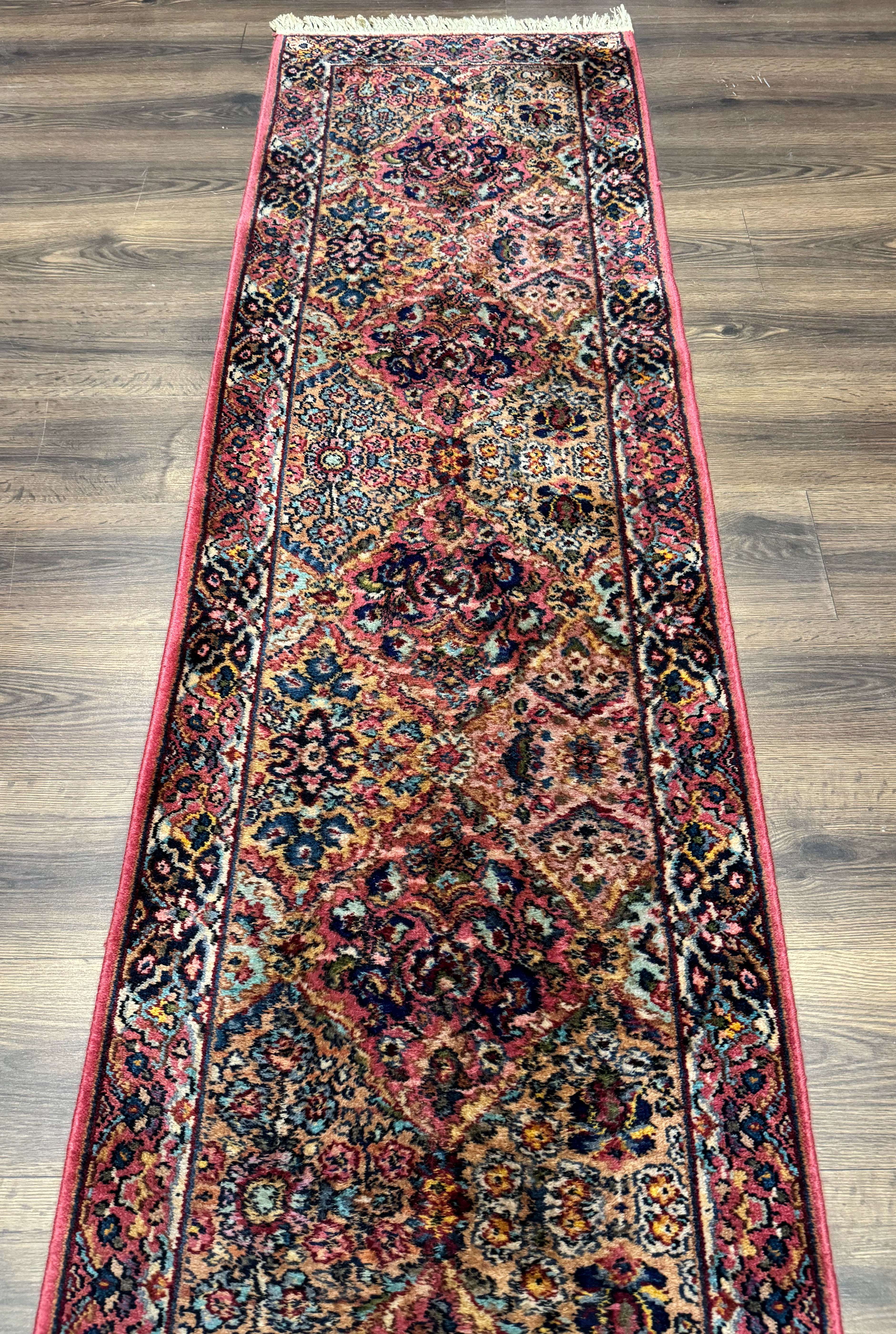 Karastan Runner Rug 2x15, Multicolor Panel Kirman #717, Wool, Original 700 Series, Antique - Jewel Rugs