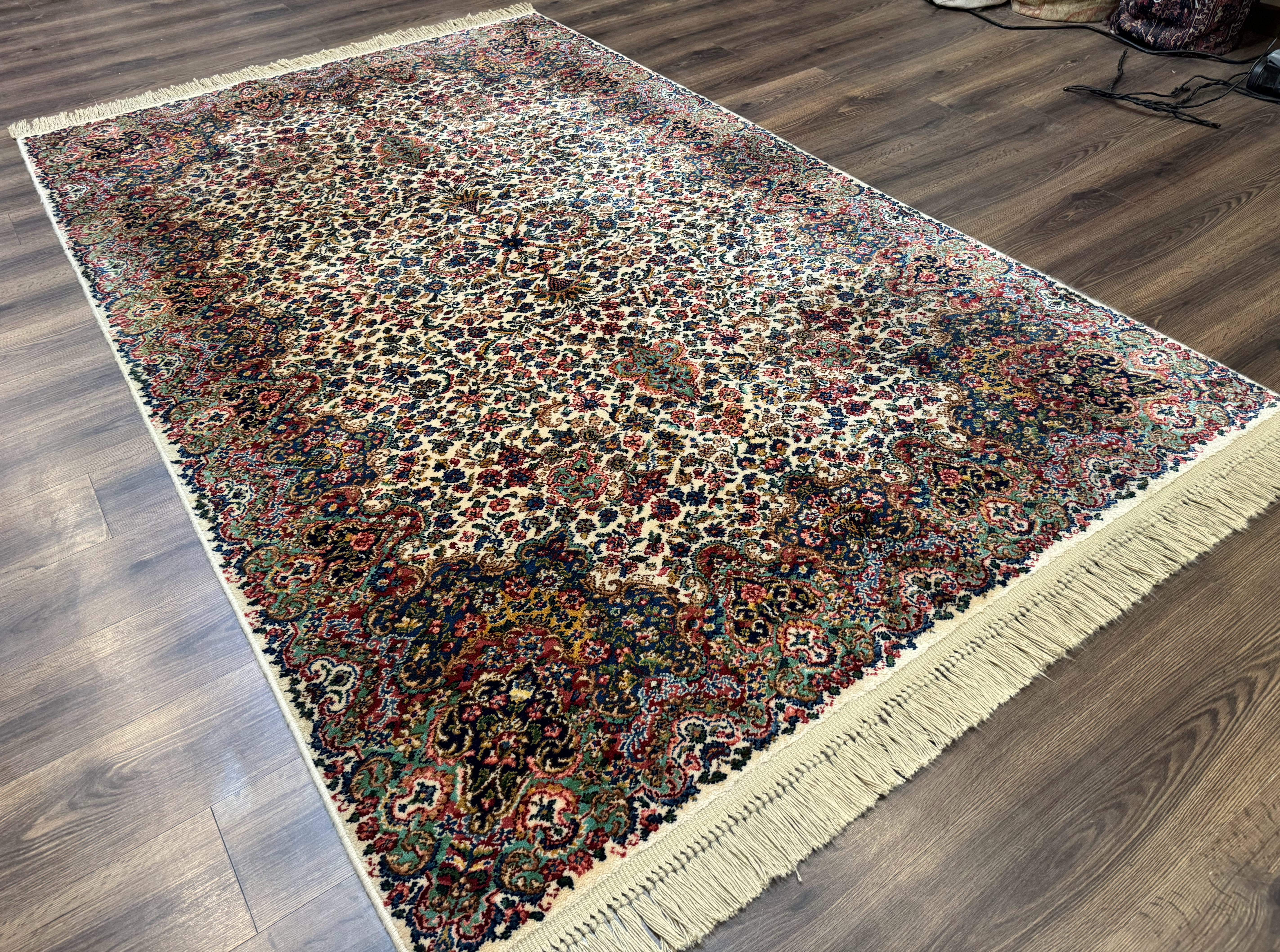 Karastan Rug 6x9 Wool Floral Kirman Rug #742 - Jewel Rugs