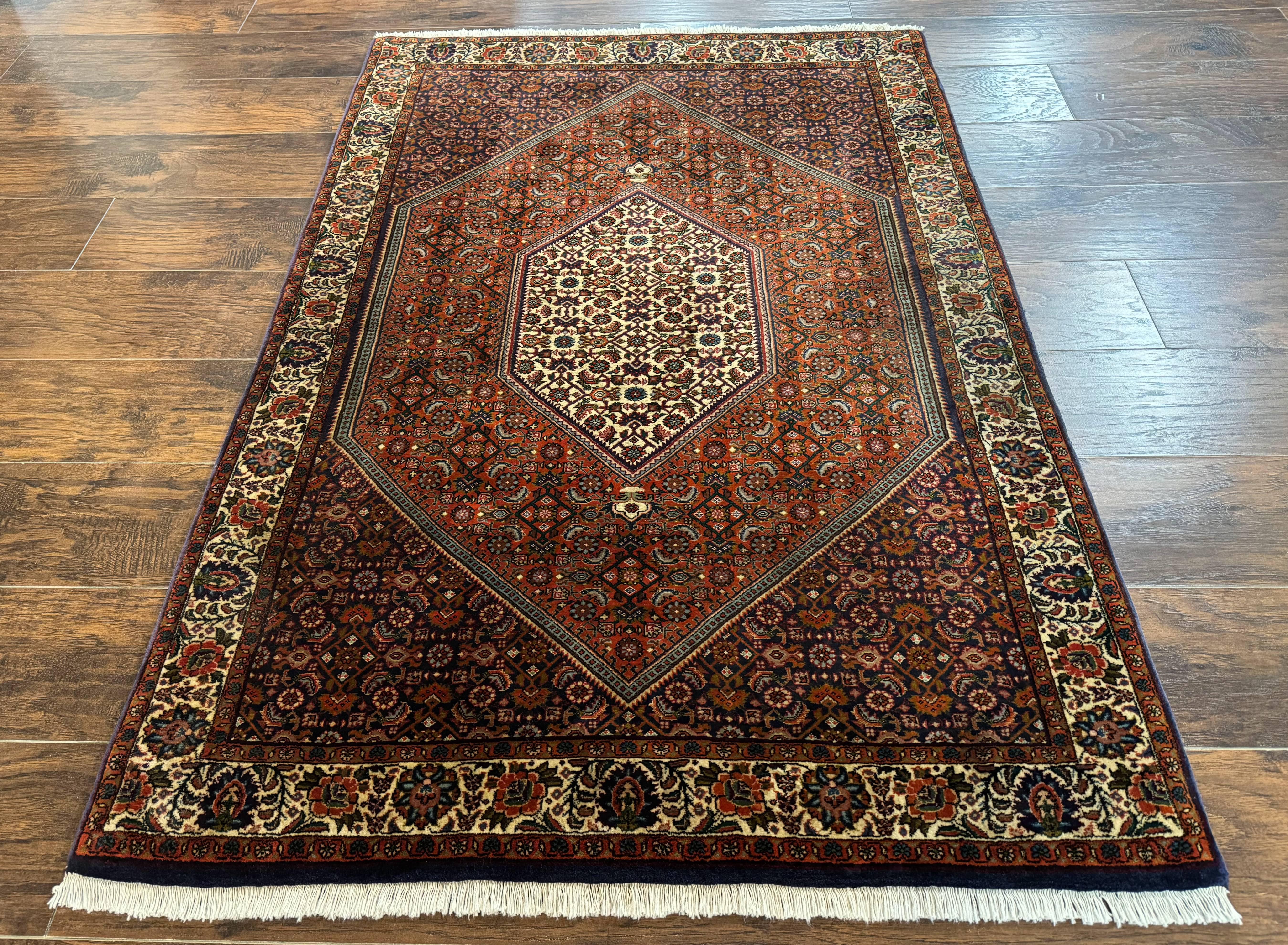Persian Bidjar Rug 4x5, Fine 290 KPSI, Herati Pattern - Jewel Rugs