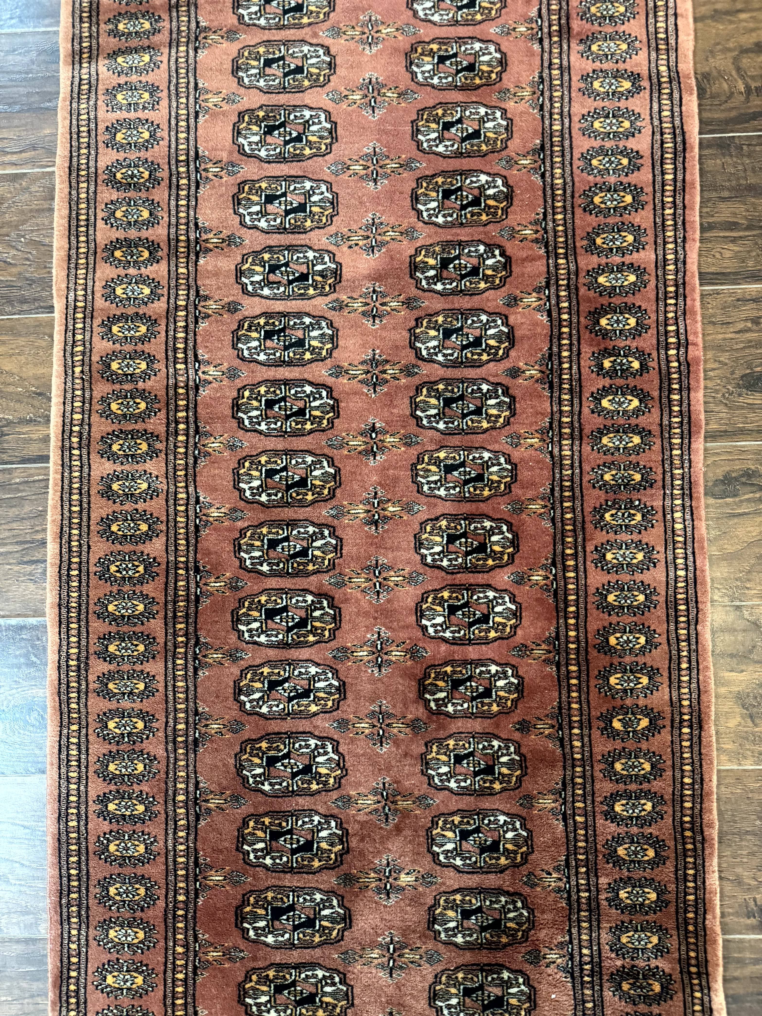 Pakistani Turkoman Bokhara Runner Rug 2.8 x 12, Oriental Runner for Hallway - Jewel Rugs