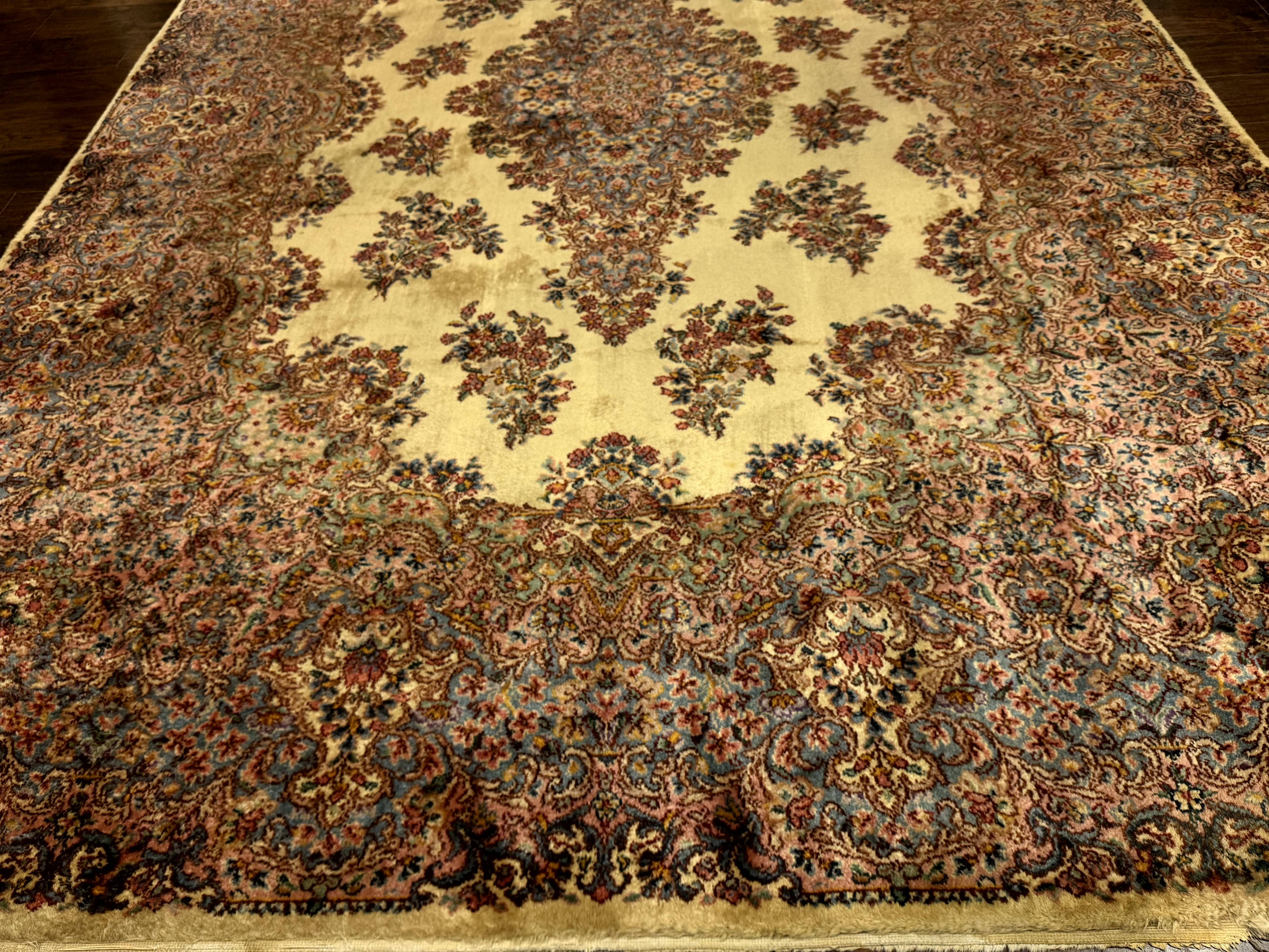 Karastan Kirman Rug #781, Antique Karastan Oriental Carpet 8.8 x 12, Wool Area Rug, Original Collection 700 Series, Rare Discontinued - Jewel Rugs