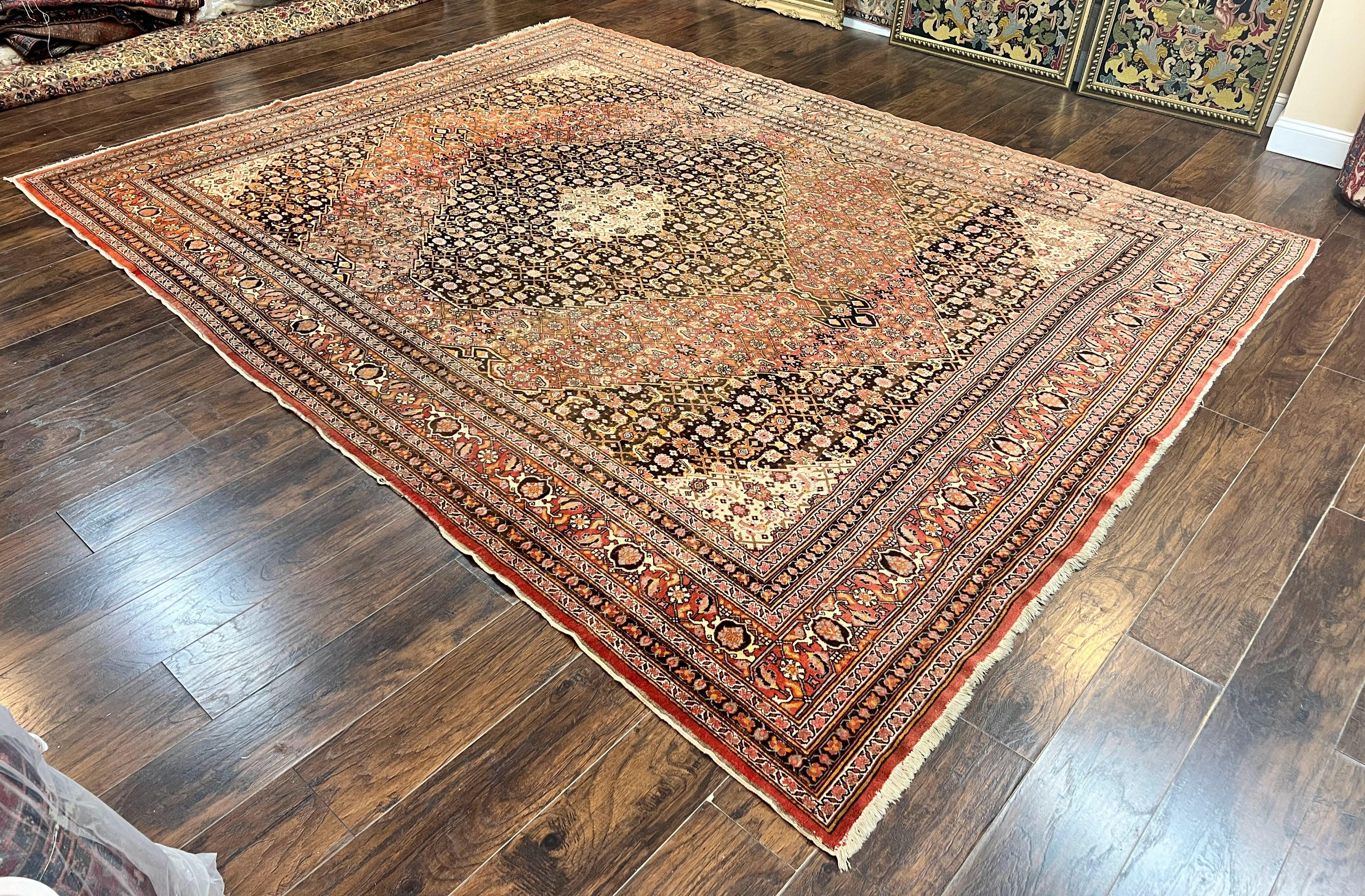 Rare Antique Persian Tabriz Rug 9x12, Red, Handmade, Wool - Jewel Rugs