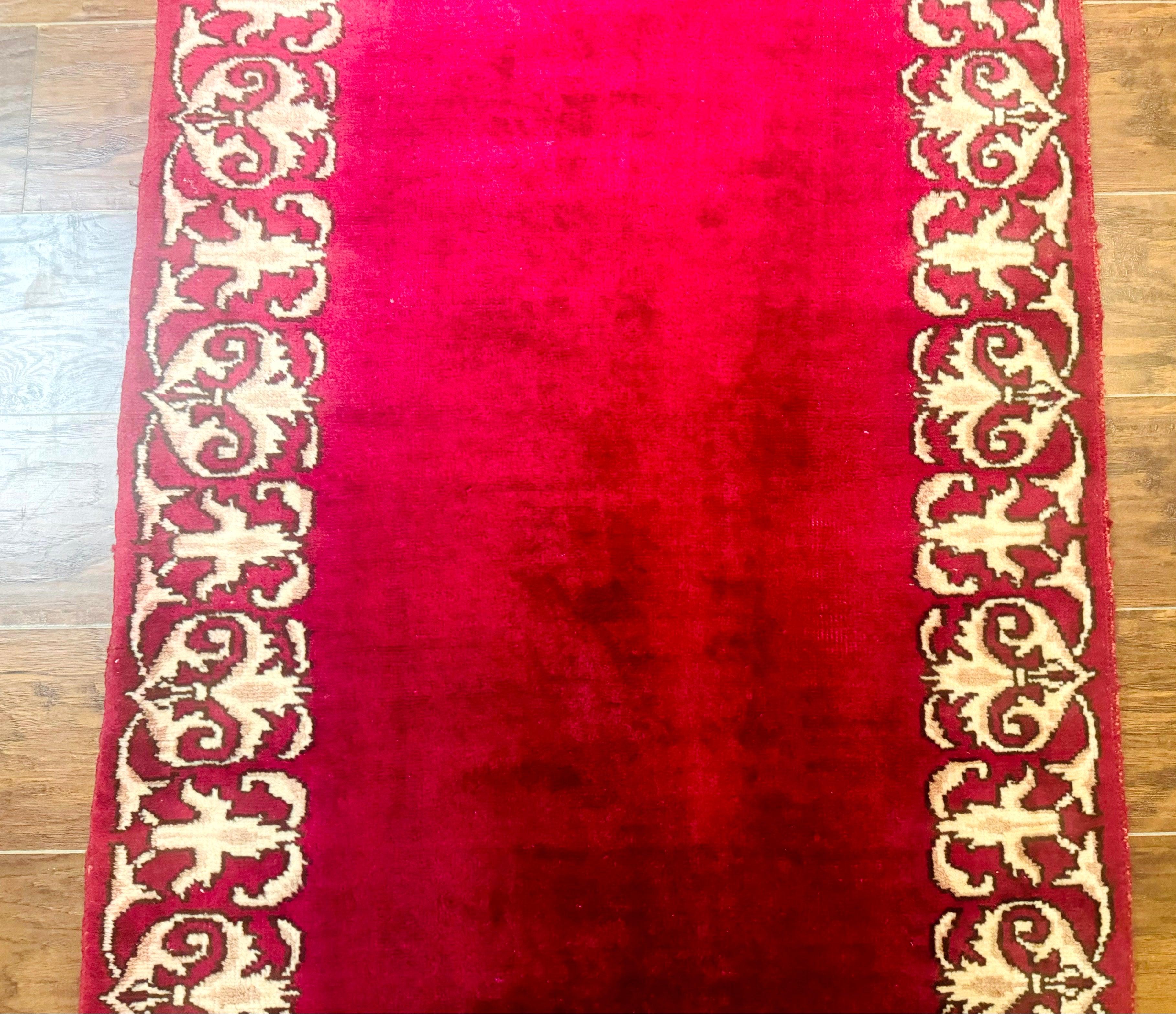 Red Persian Kerman Runner Rug 3x16 - Jewel Rugs