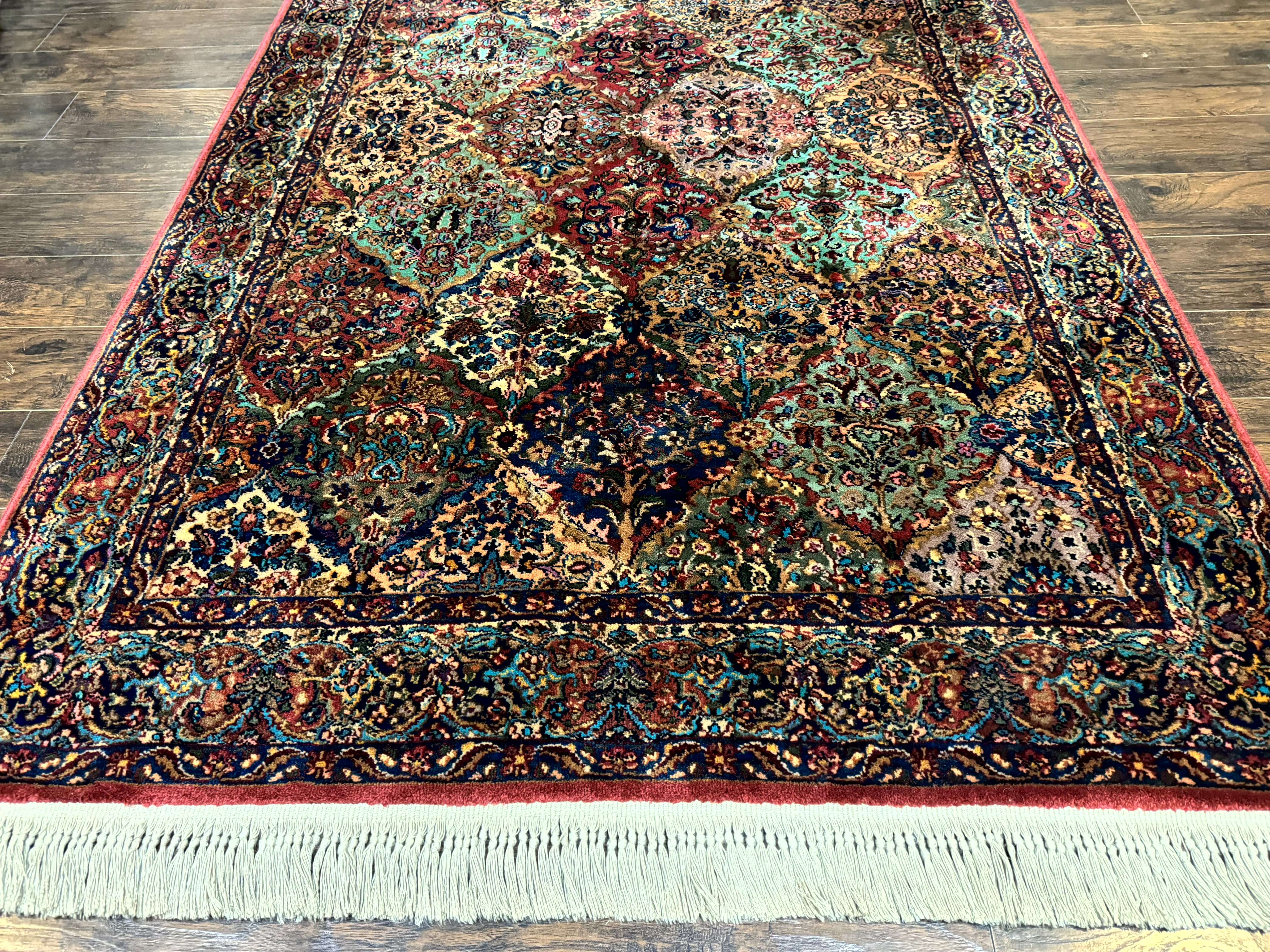 5.9 x 9 Karastan Rug Multicolor Panel Kirman #717, Original 700 Series, Wool - Jewel Rugs