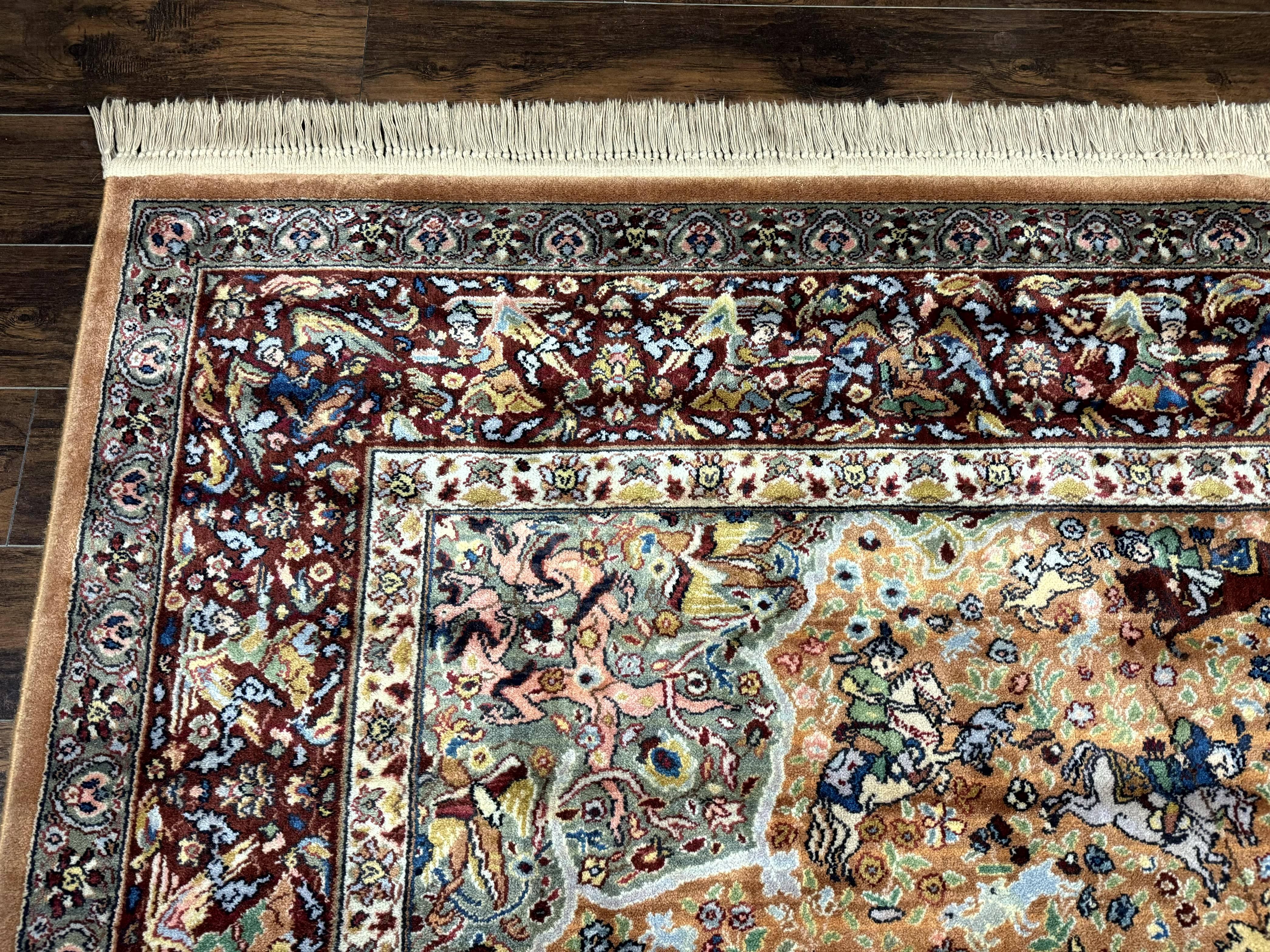 Karastan Rug 10x14 Persian Hunting Rug #723, Wool Pile Karastan Area Rug, Discontinued Original 700 Series Karastan Carpet, Room Sized - Jewel Rugs