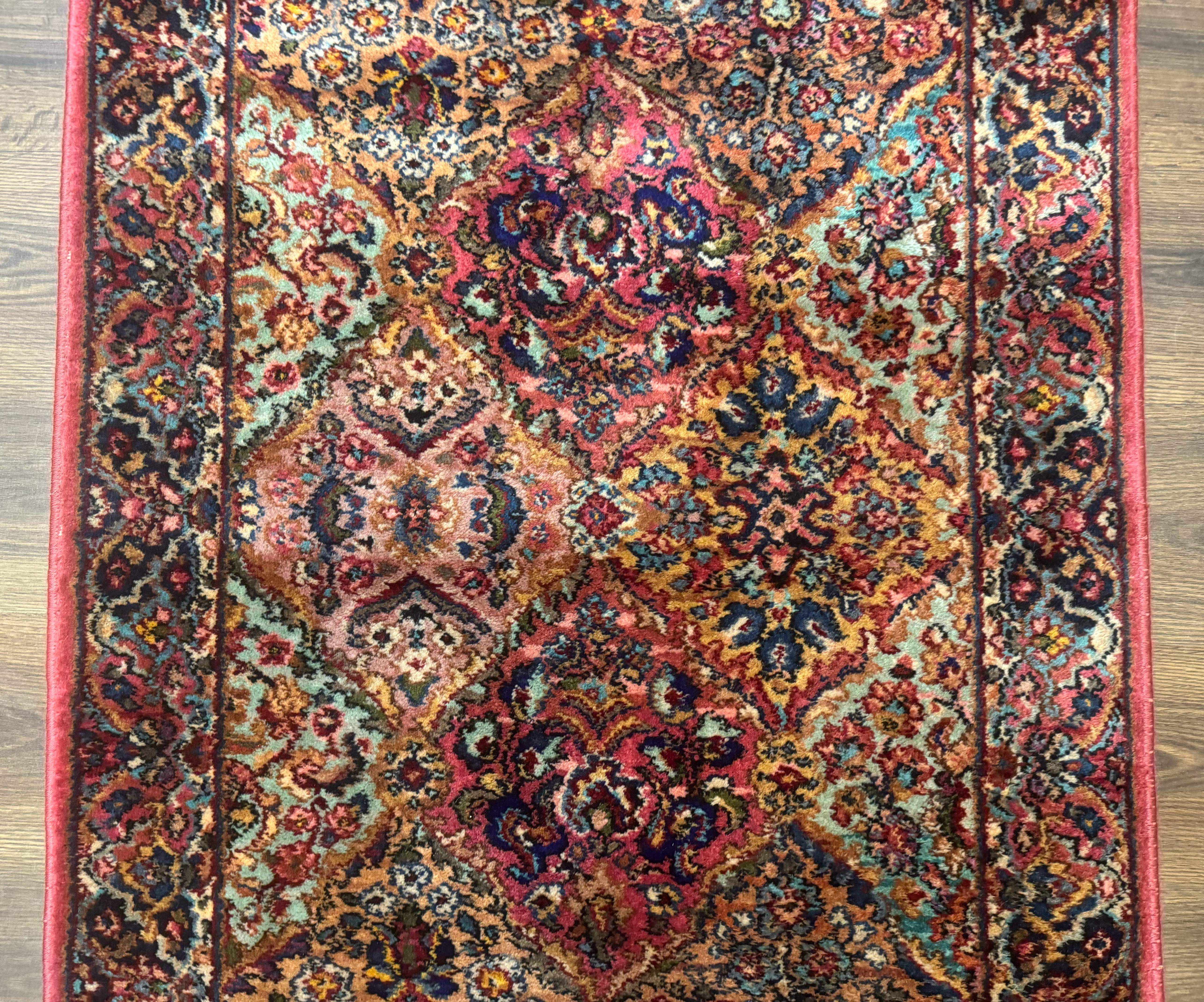 3x5 Karastan Multicolor Panel Kirman Rug #717, Wool Original 700 Series - Jewel Rugs