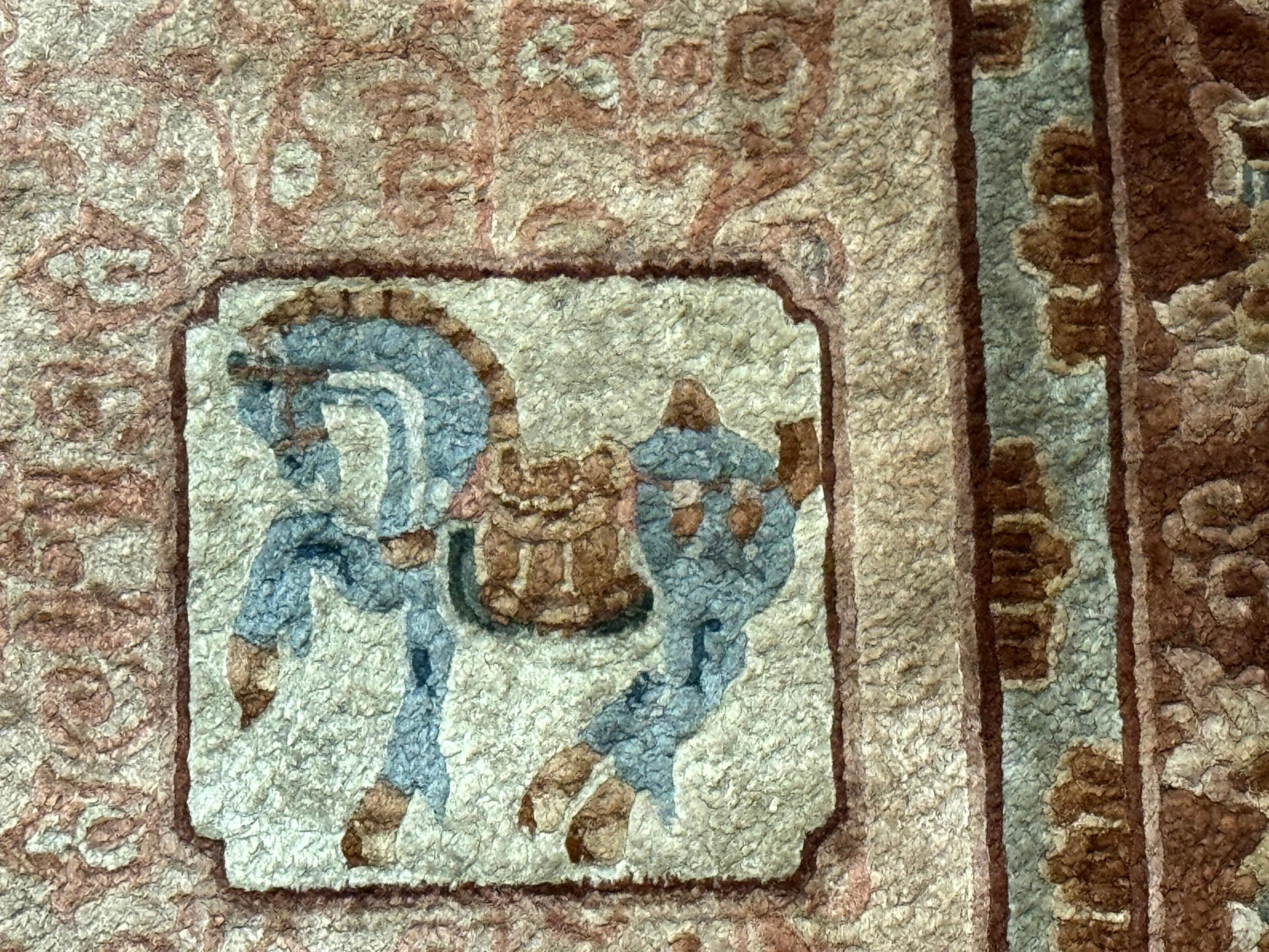 Silk Chinese Rug 2x4, Animal Pictorials Camel Horse Elephant, Fine 200 KPSI - Jewel Rugs