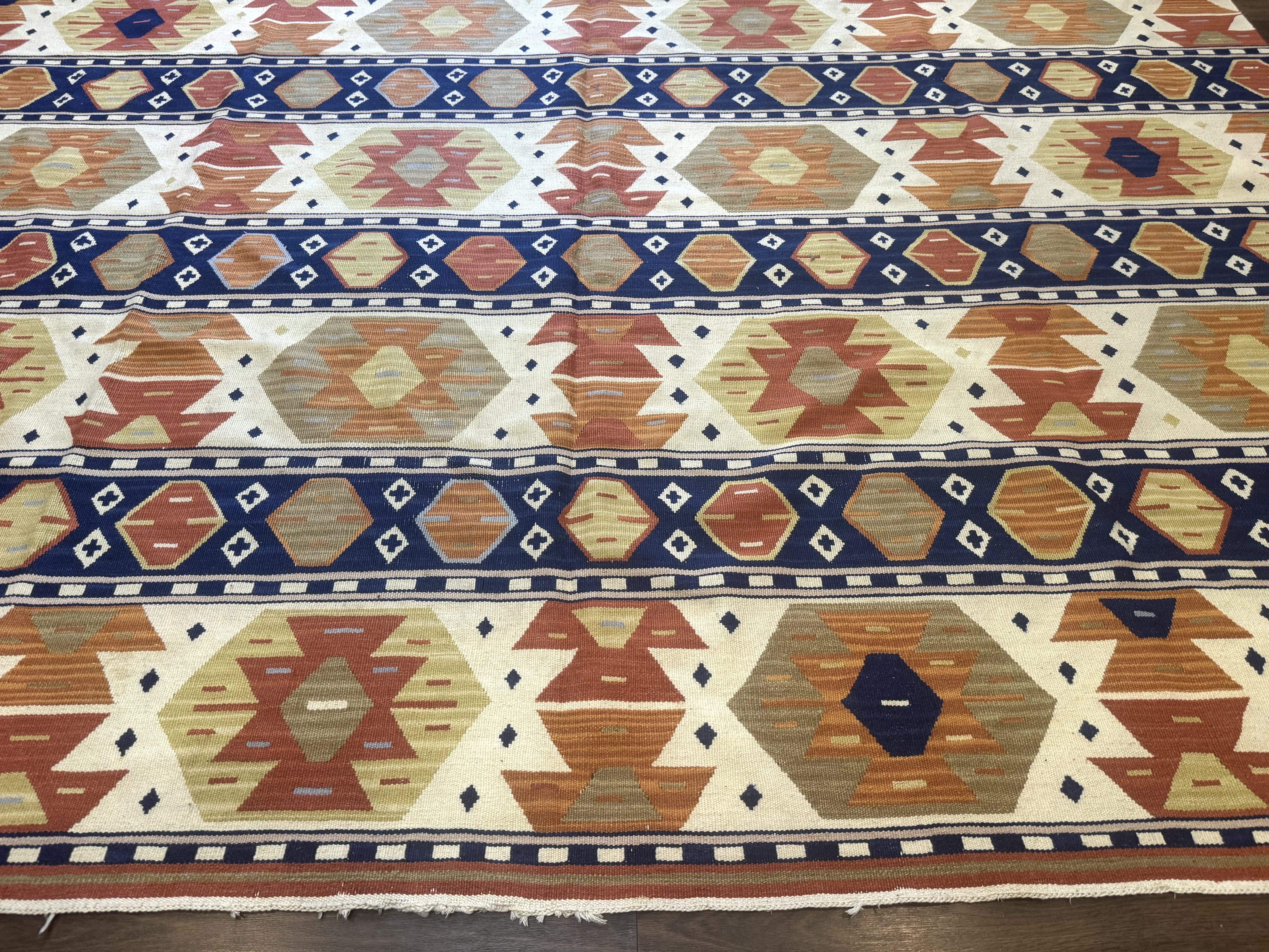 Turkish Kilim Rug 8x11, Handmade, Wool, Nourison Rug - Jewel Rugs