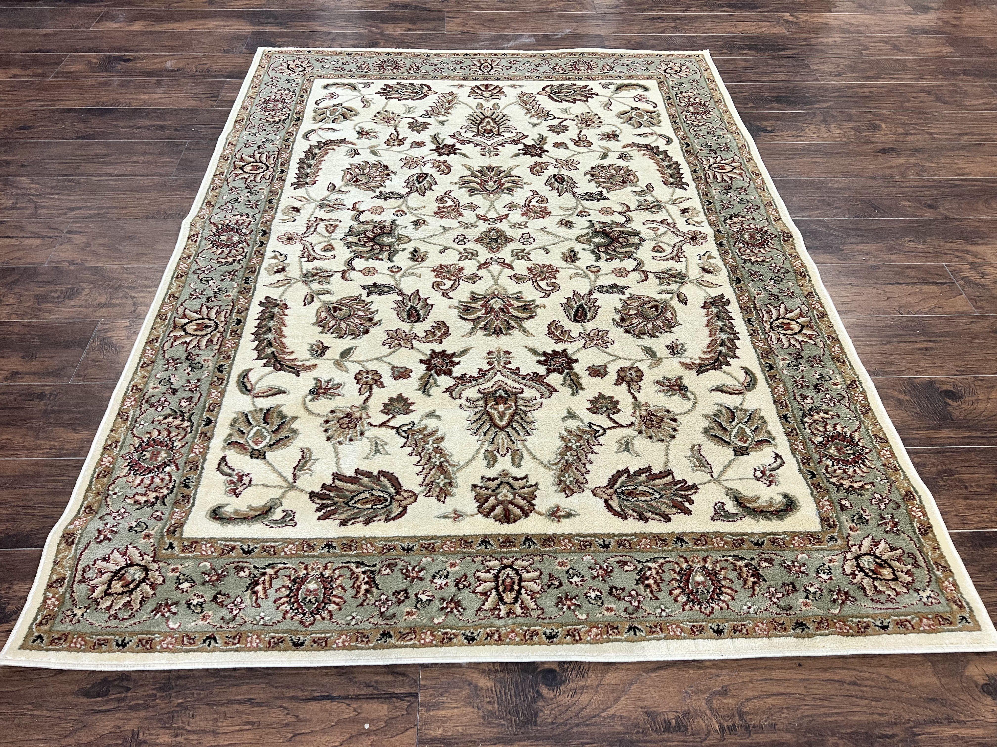 Floral Oriental Rug 5x7, Turkish Power Loomed Carpet, Traditional Design - Jewel Rugs