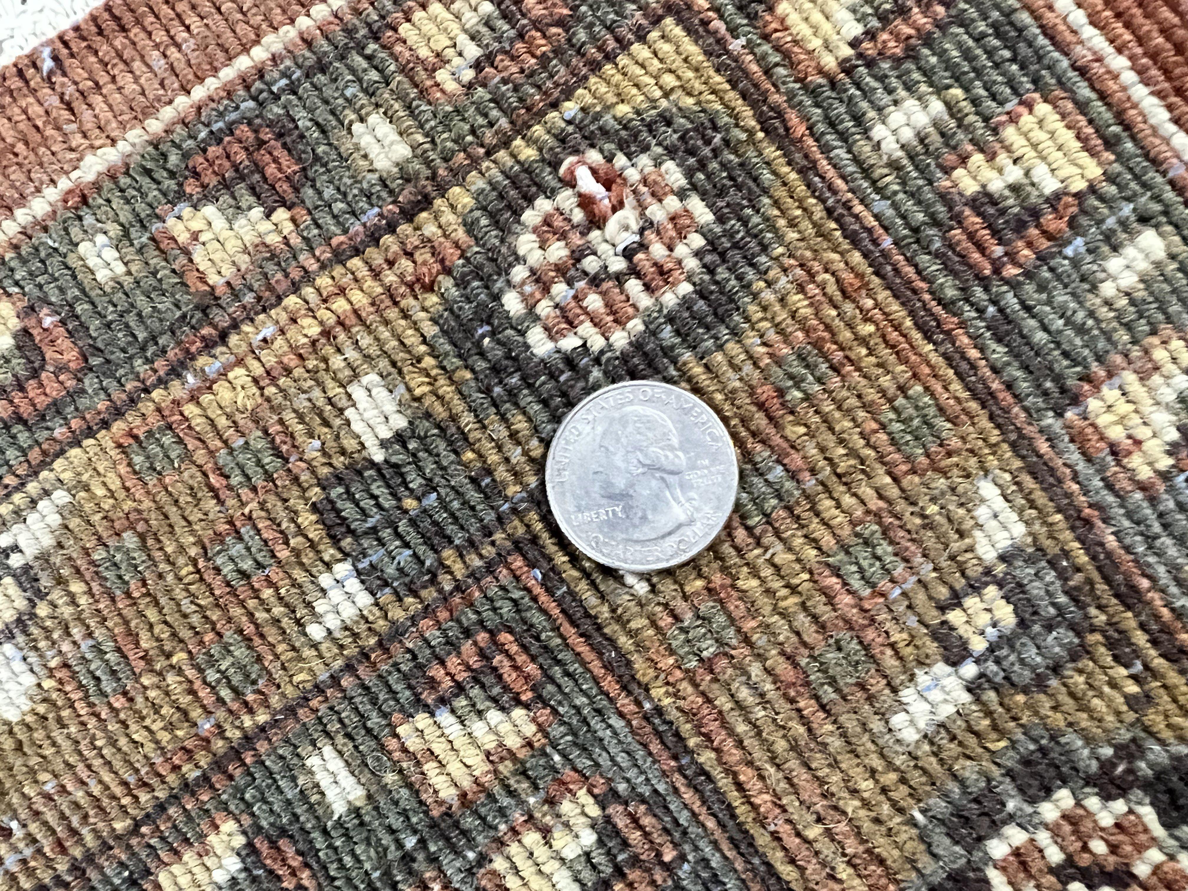 Indo Persian Sarouk Rug 8x10, Indian Oriental Carpet 8 x 10 ft, Red Handmade Wool Fine Floral Allover Vintage Rug, Traditional Rug - Jewel Rugs