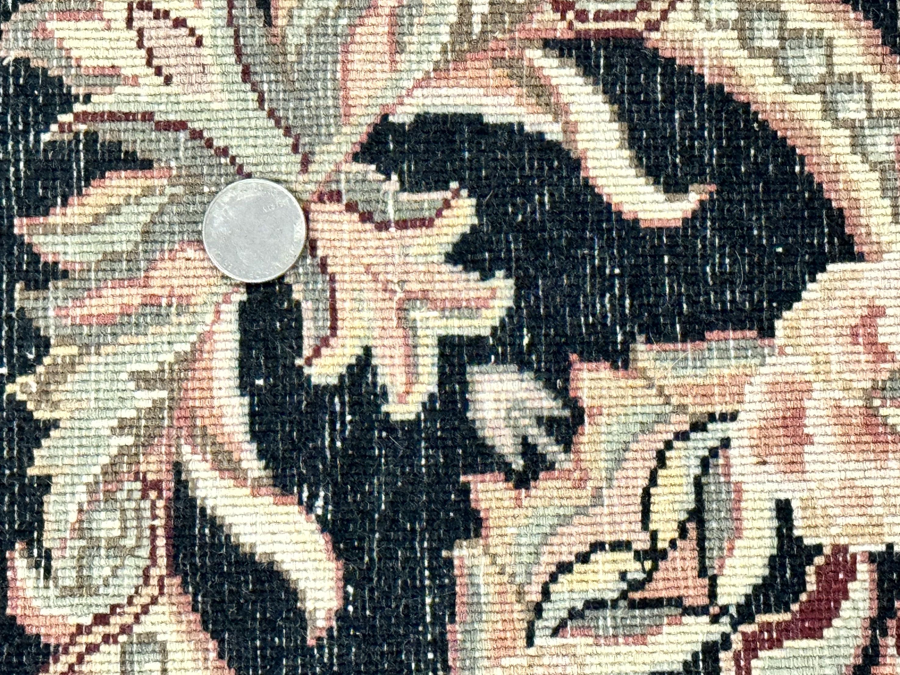 Pak Persian Rug 8x10, Black, Handmade - Jewel Rugs