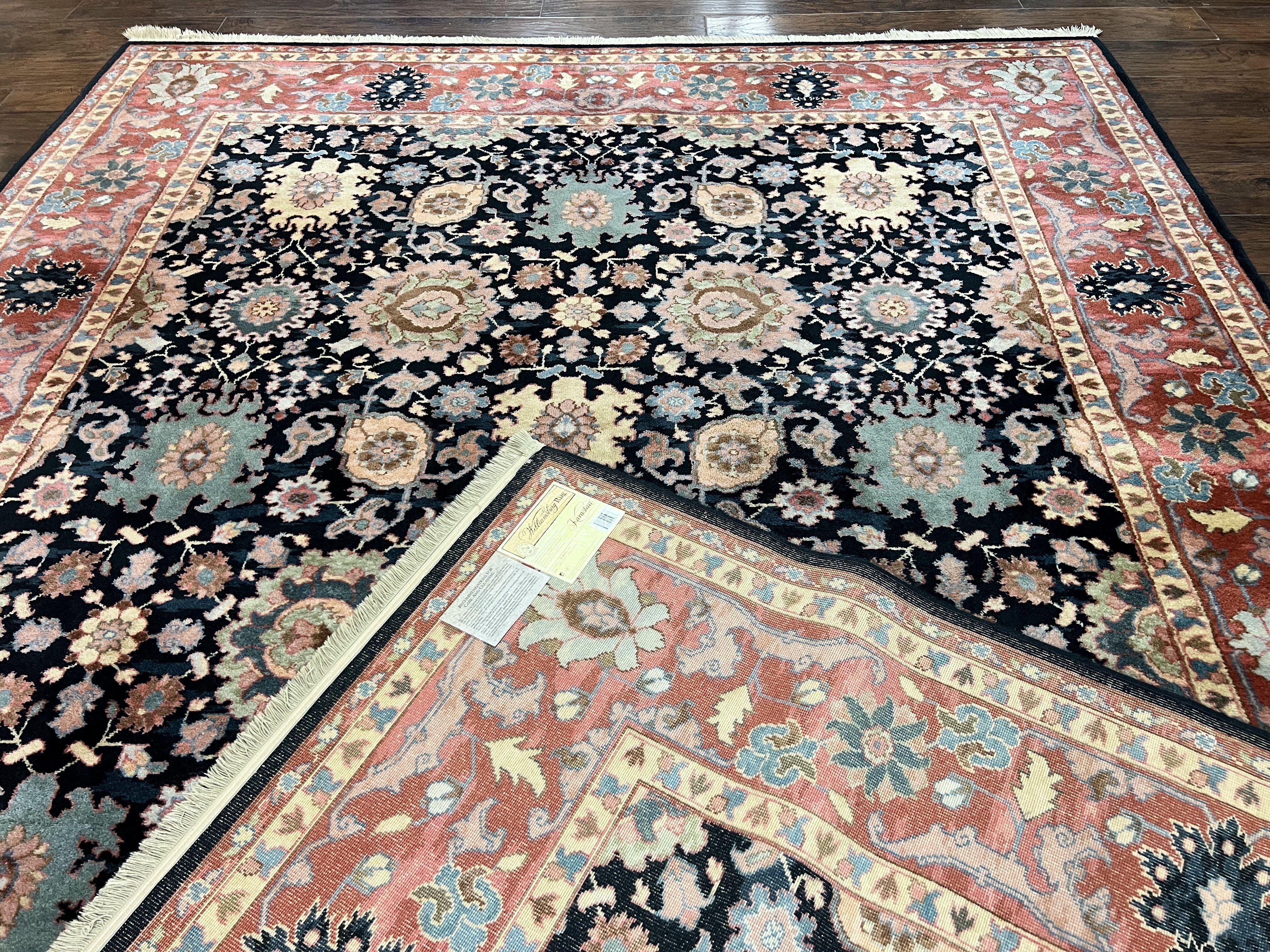 Karastan Rug 8 x 11.7, Karastan Williamsburg Kurdish Pattern 559, Wool Pile Vintage Karastan Carpet, Discontinued, Room SIzed Area Rug - Jewel Rugs