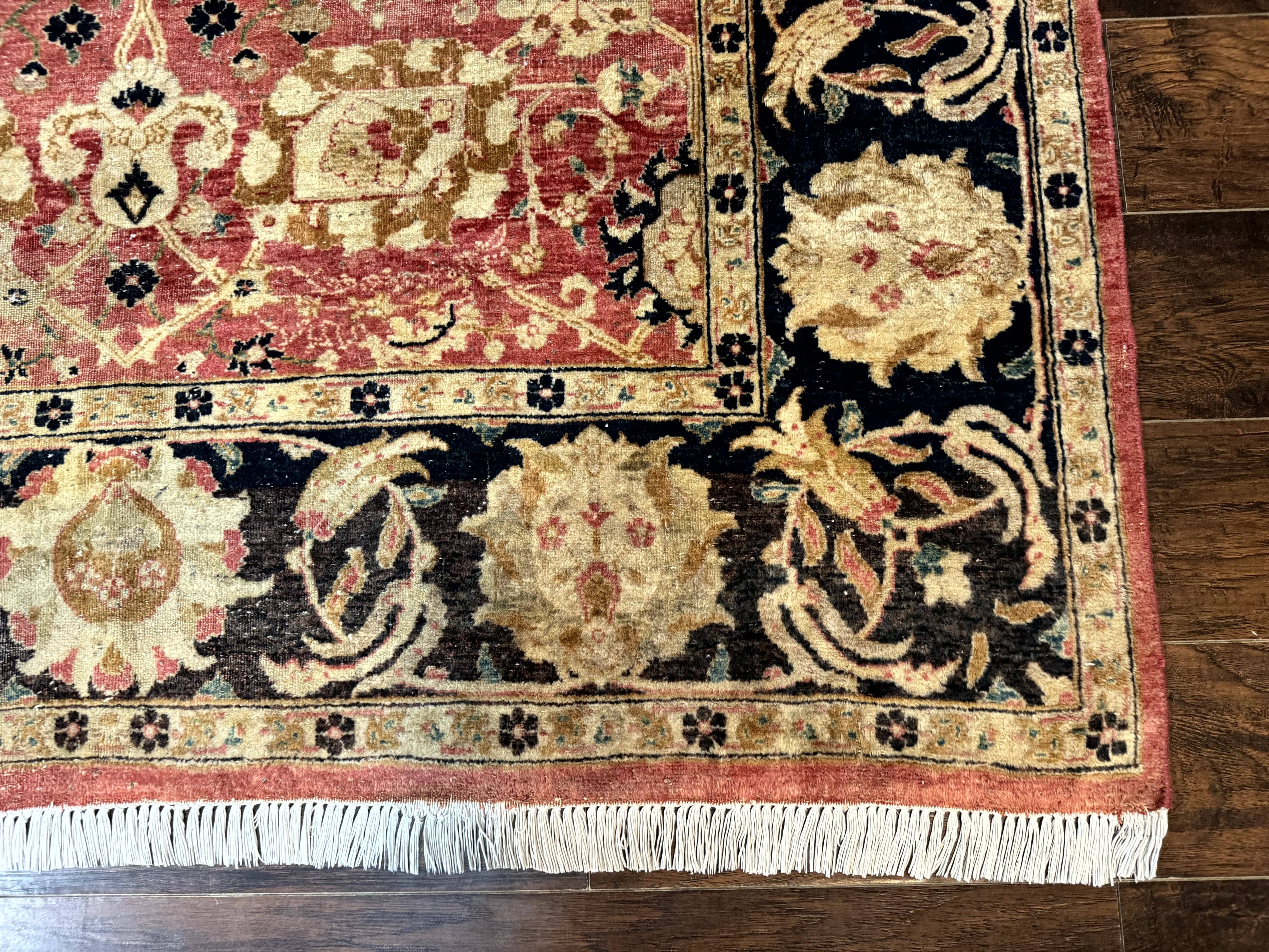 Indian Agra Rug 6x9, Allover Pattern, Traditional Wool Oriental Carpet - Jewel Rugs