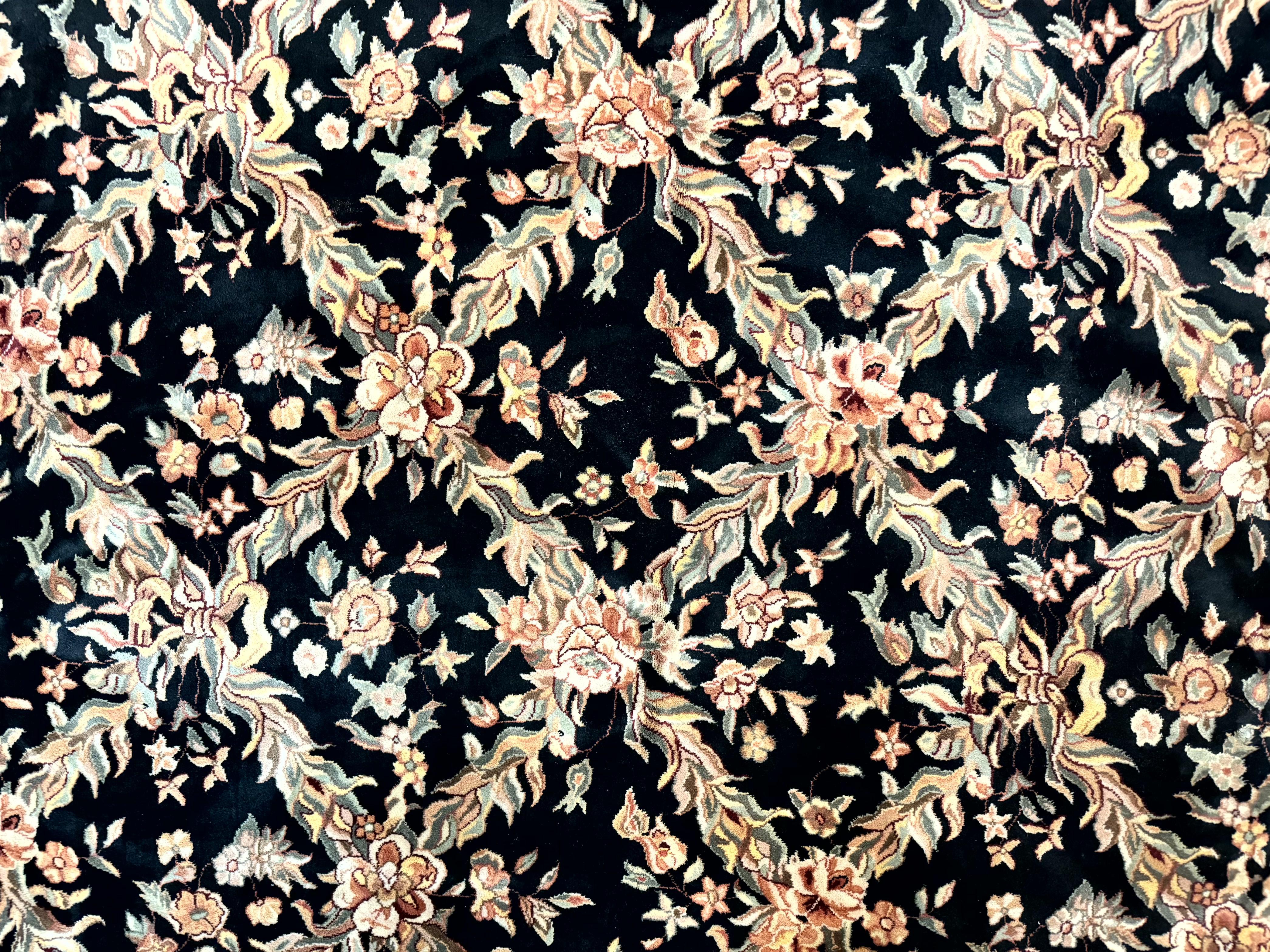 Pak Persian Rug 8x10, Black, Handmade - Jewel Rugs