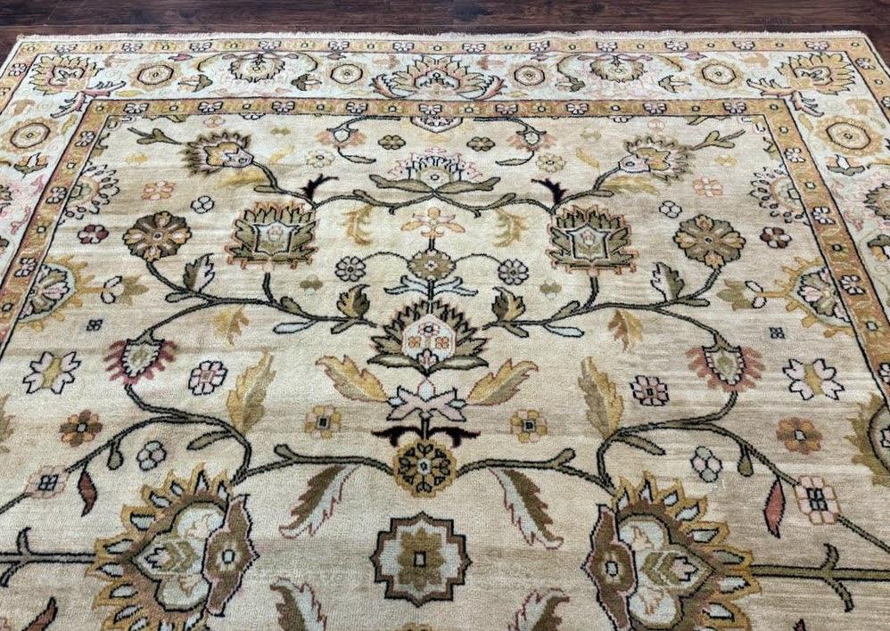 Turkish Oushak Rug 8x10, Vintage Wool Carpet - Jewel Rugs
