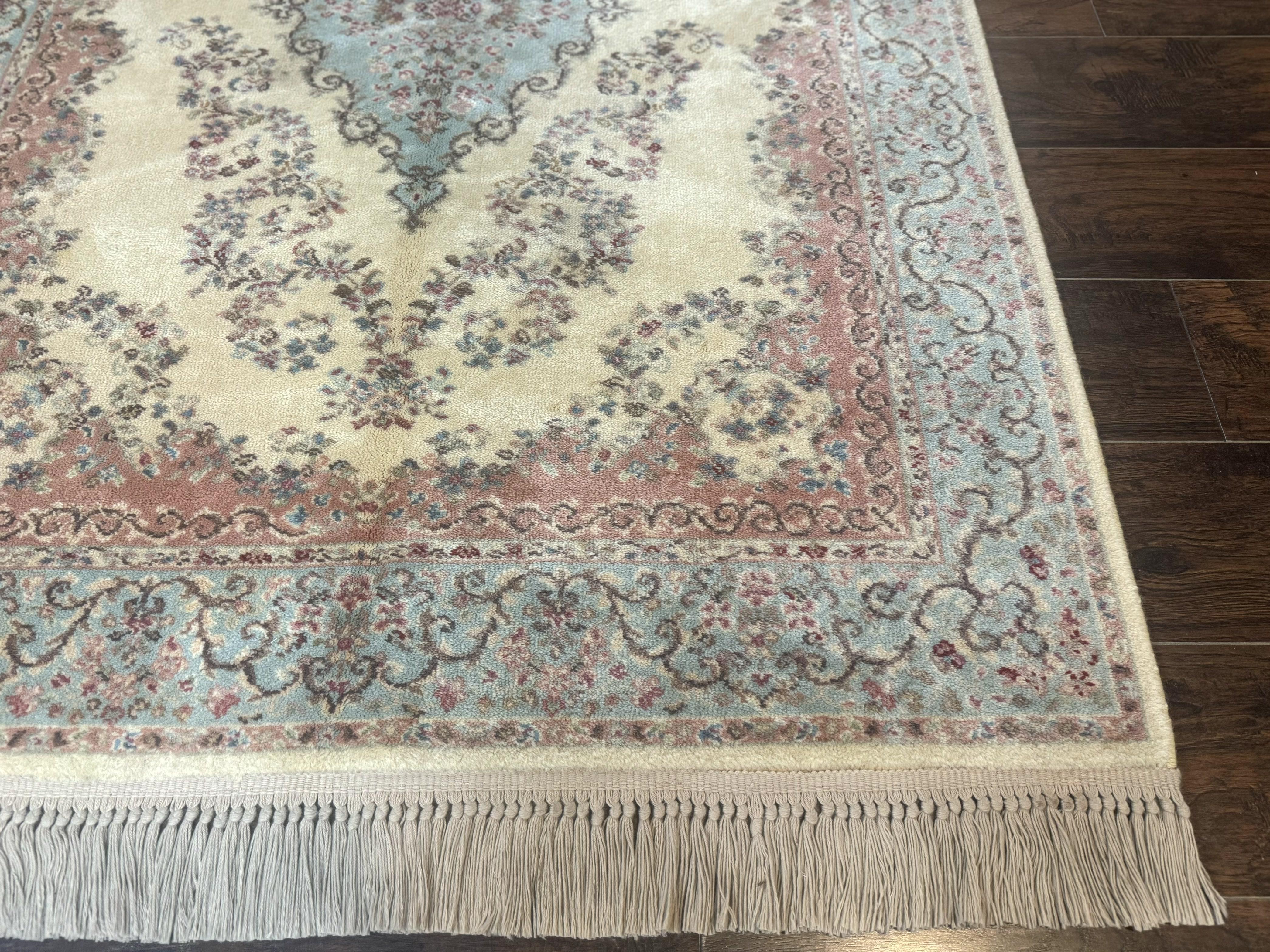 Karastan Rug 4x6, Pastel Ivory Kirman Rug #784, Wool Karastan Carpet, Original 700 Series, Vintage Karastan Area Rug, Discontinued - Jewel Rugs