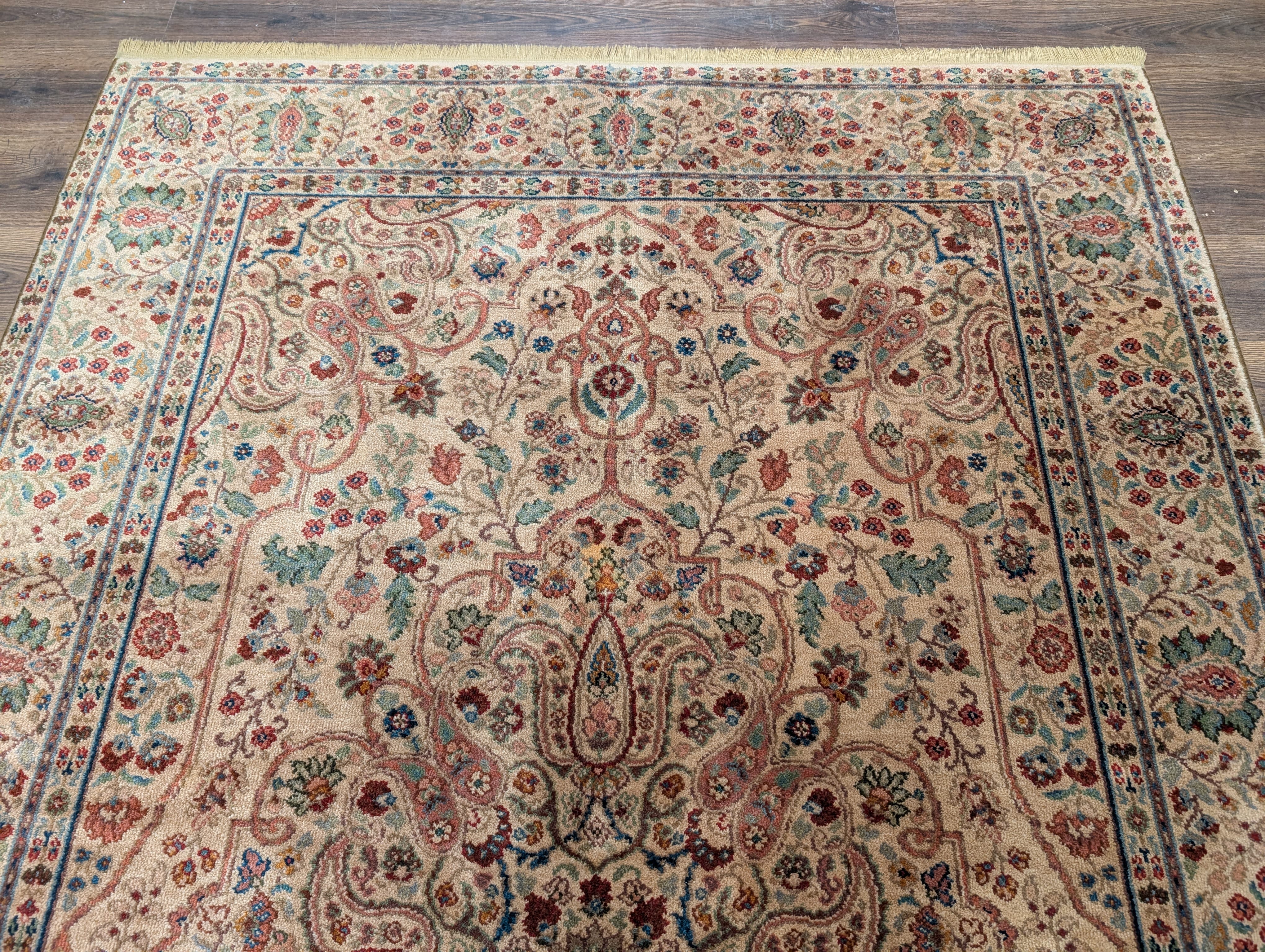 Karastan Rug 5.9 x 9, Tabriz Medallion #900-909, Samovar Teawash, Wool, Vintage - Jewel Rugs