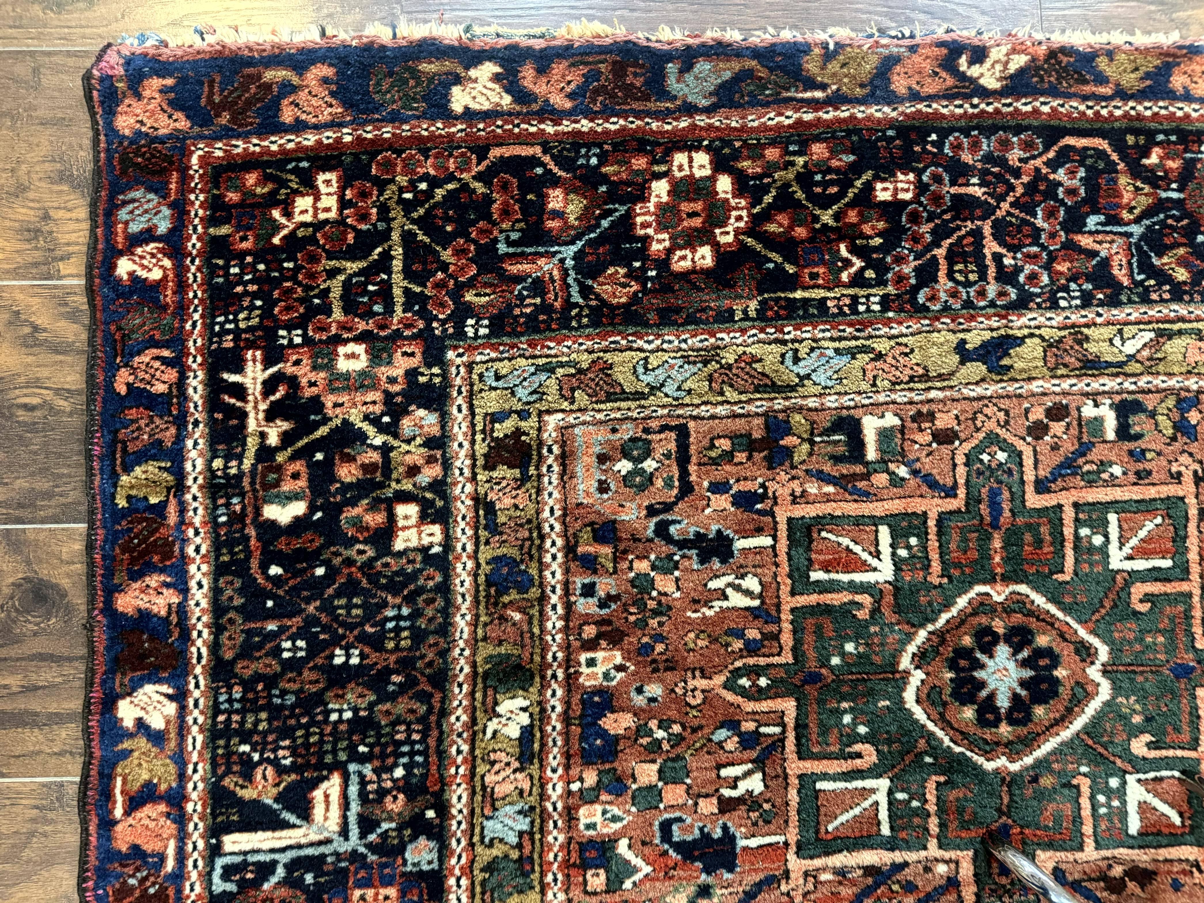 Antique Persian Karajeh Heriz Rug 5x6 - Jewel Rugs