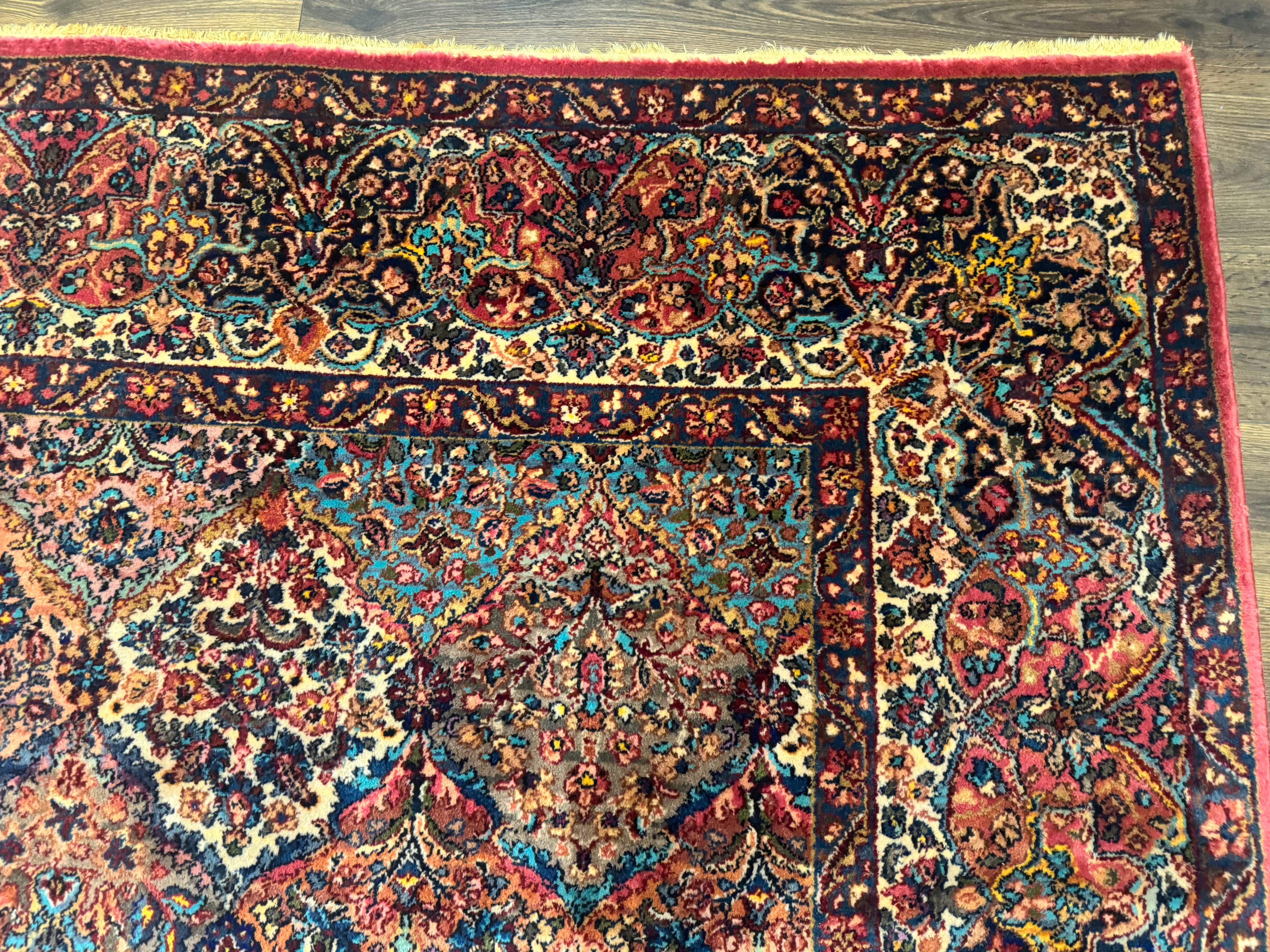 10x16 Karastan Multicolor Panel Kirman Rug #717, Palace Size Wool Discontinued Original 700 Series - Jewel Rugs