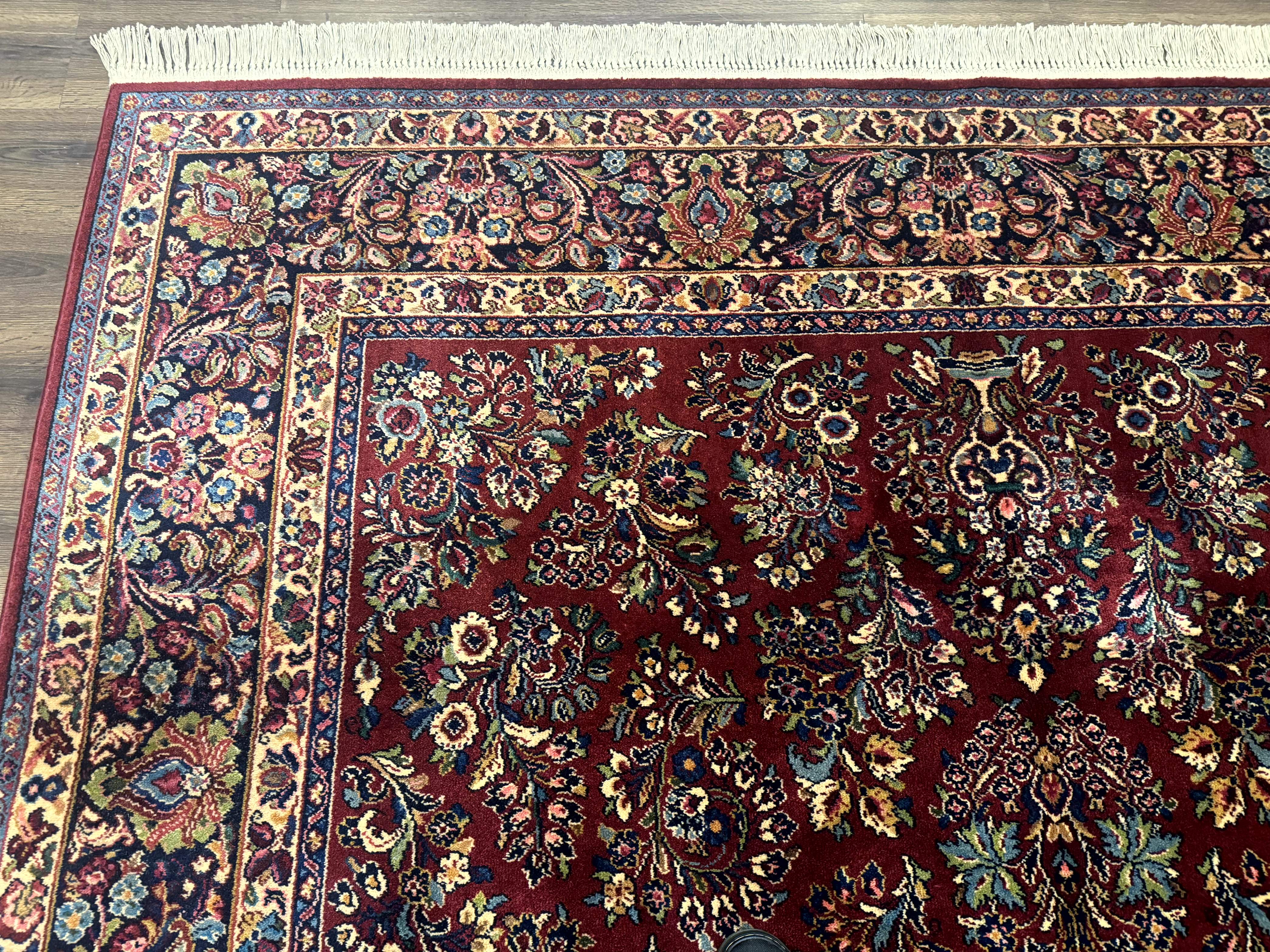 Karastan Red Sarouk Rug #785, Wool Karastan Carpet 8.8 x 12 - Jewel Rugs