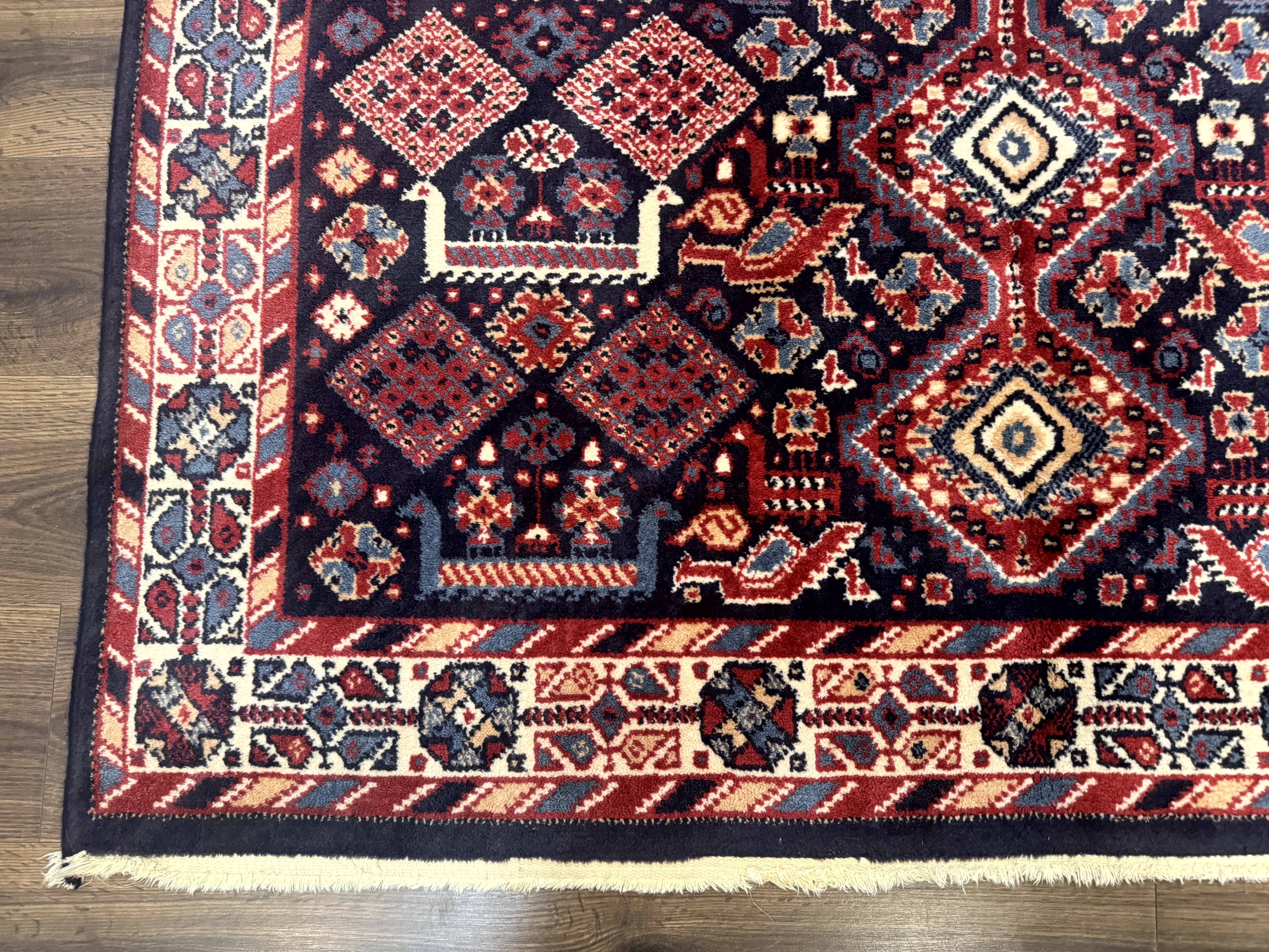 Karastan Rug 5x8, Yuruk Collection #530, Geometric Tribal Wool Pile Vintage Carpet - Jewel Rugs