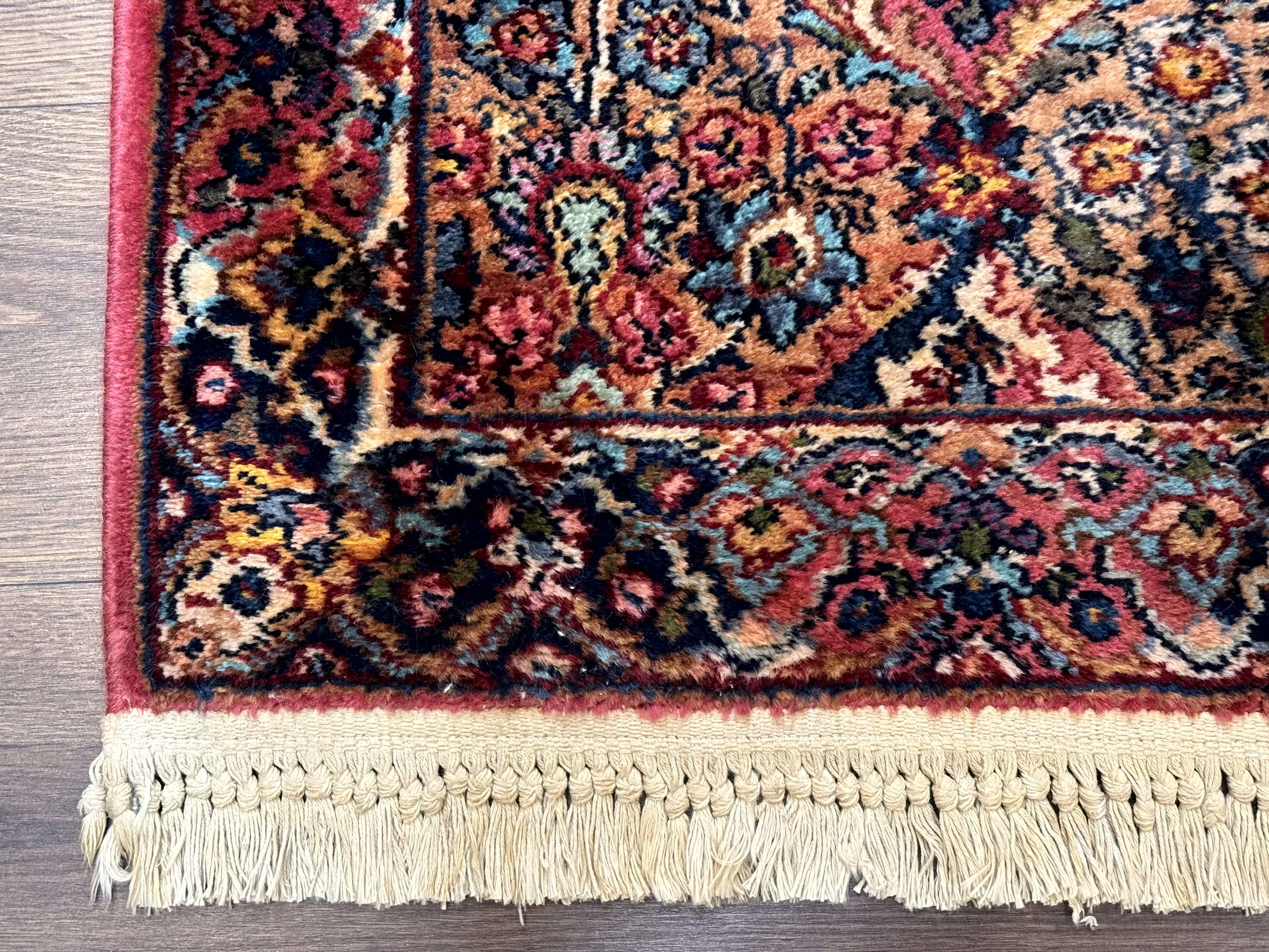 Karastan Runner Rug 2x15, Multicolor Panel Kirman #717, Wool, Original 700 Series, Antique - Jewel Rugs