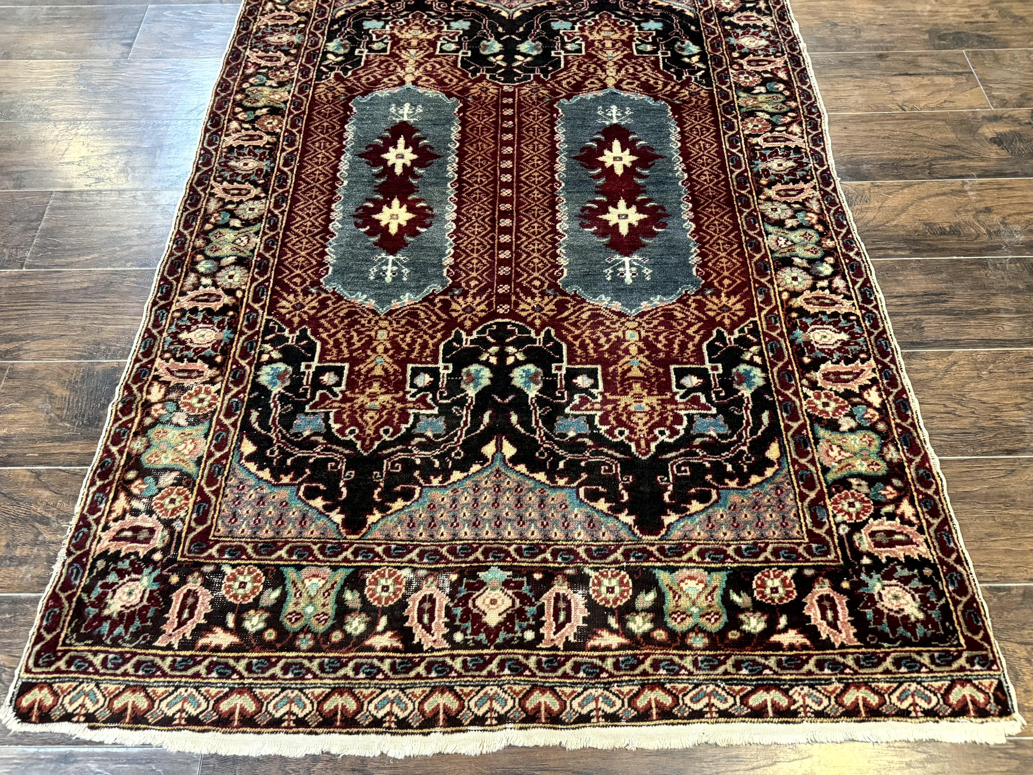 Antique Turkish Rug 4x6, Unique Rare Carpet - Jewel Rugs