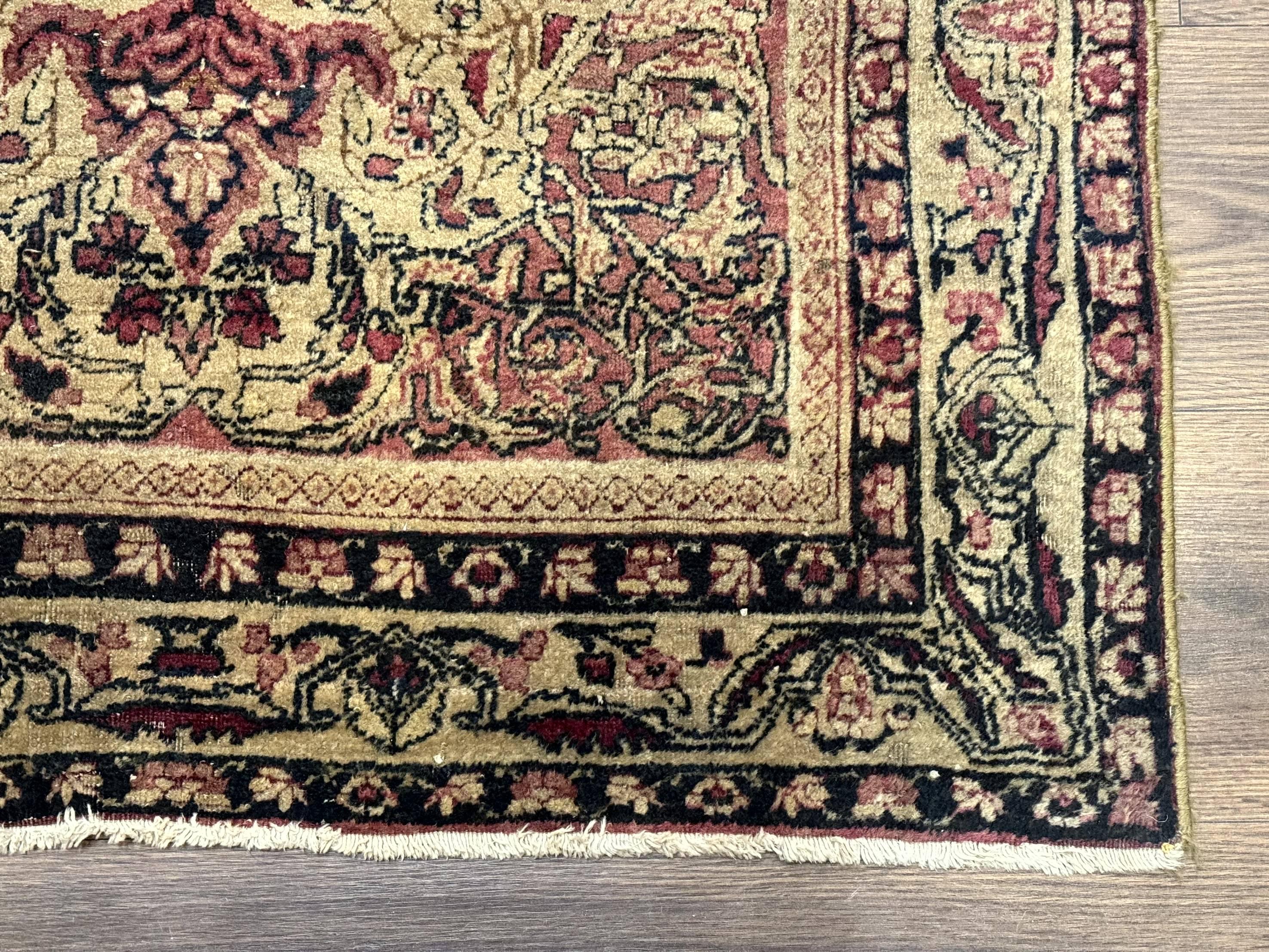 Antique Persian Lavar Rug 3x5, Persian Kerman Rug, Traditional Persian Carpet - Jewel Rugs