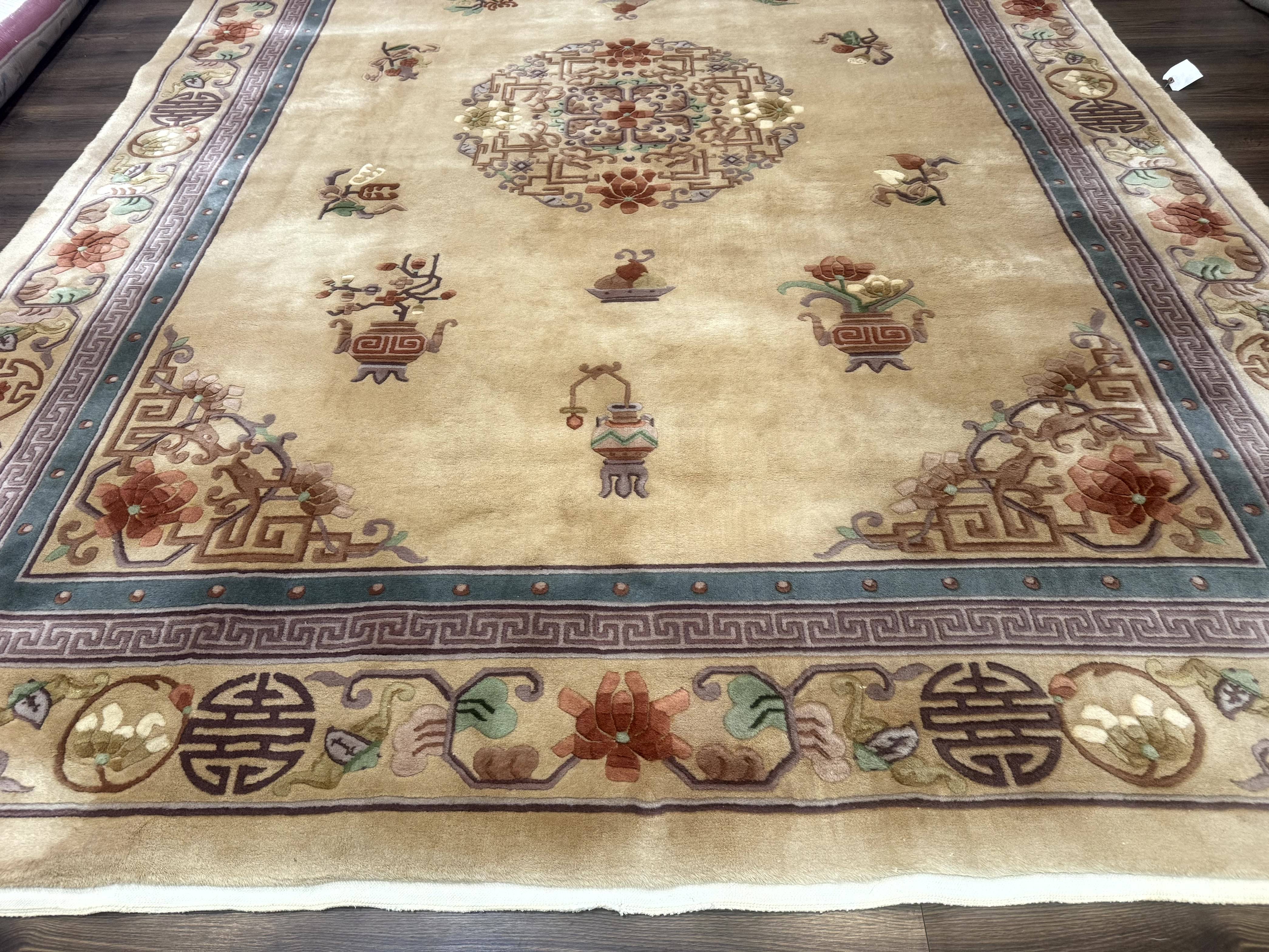 Chinese Wool Rug 8x12, Chinese 90 Line Rug - Jewel Rugs