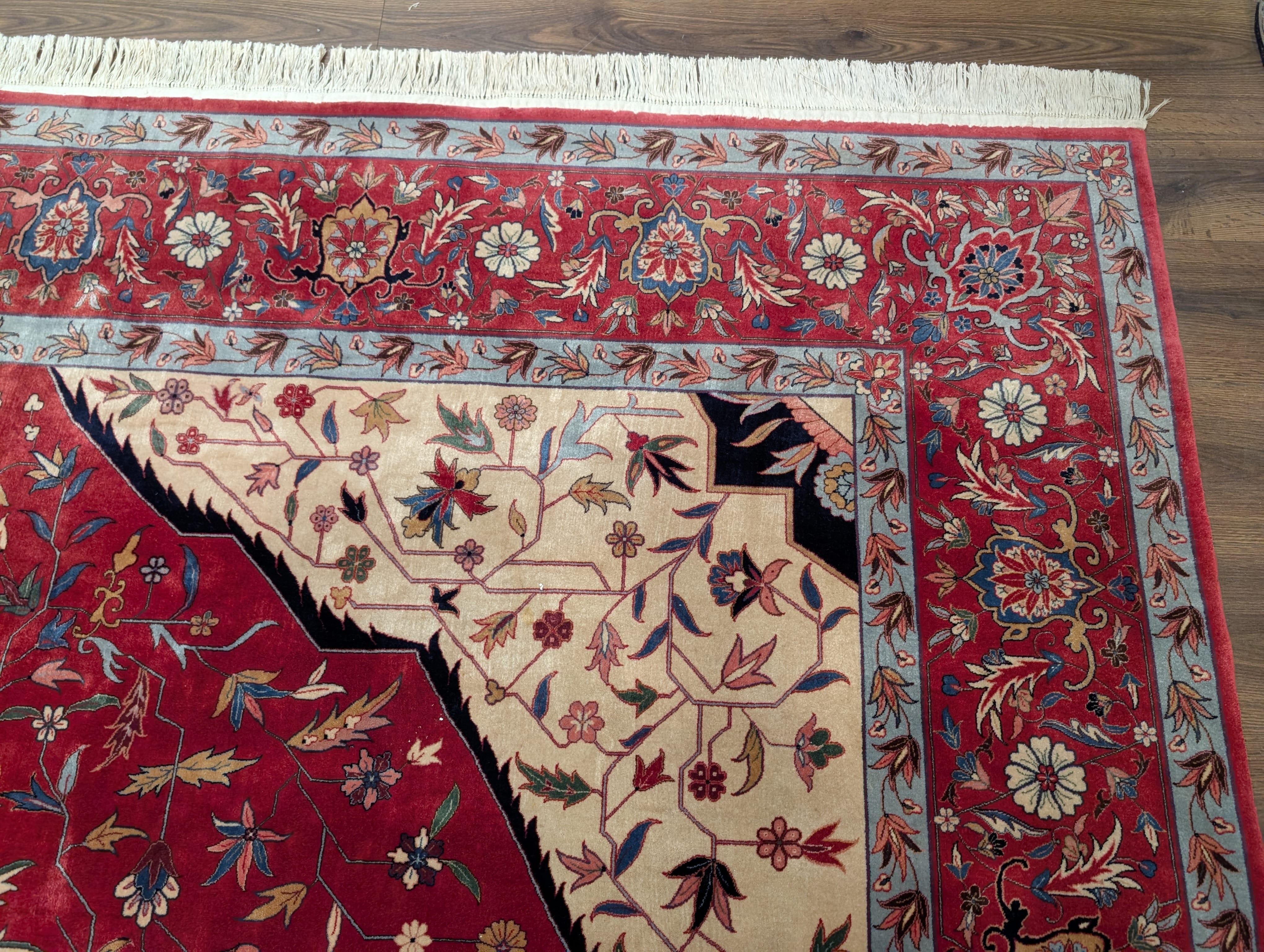 Sino Persian Heriz Serapi Rug 9x12, Very Fine 500 KPSI, Wool, Hand Knotted - Jewel Rugs