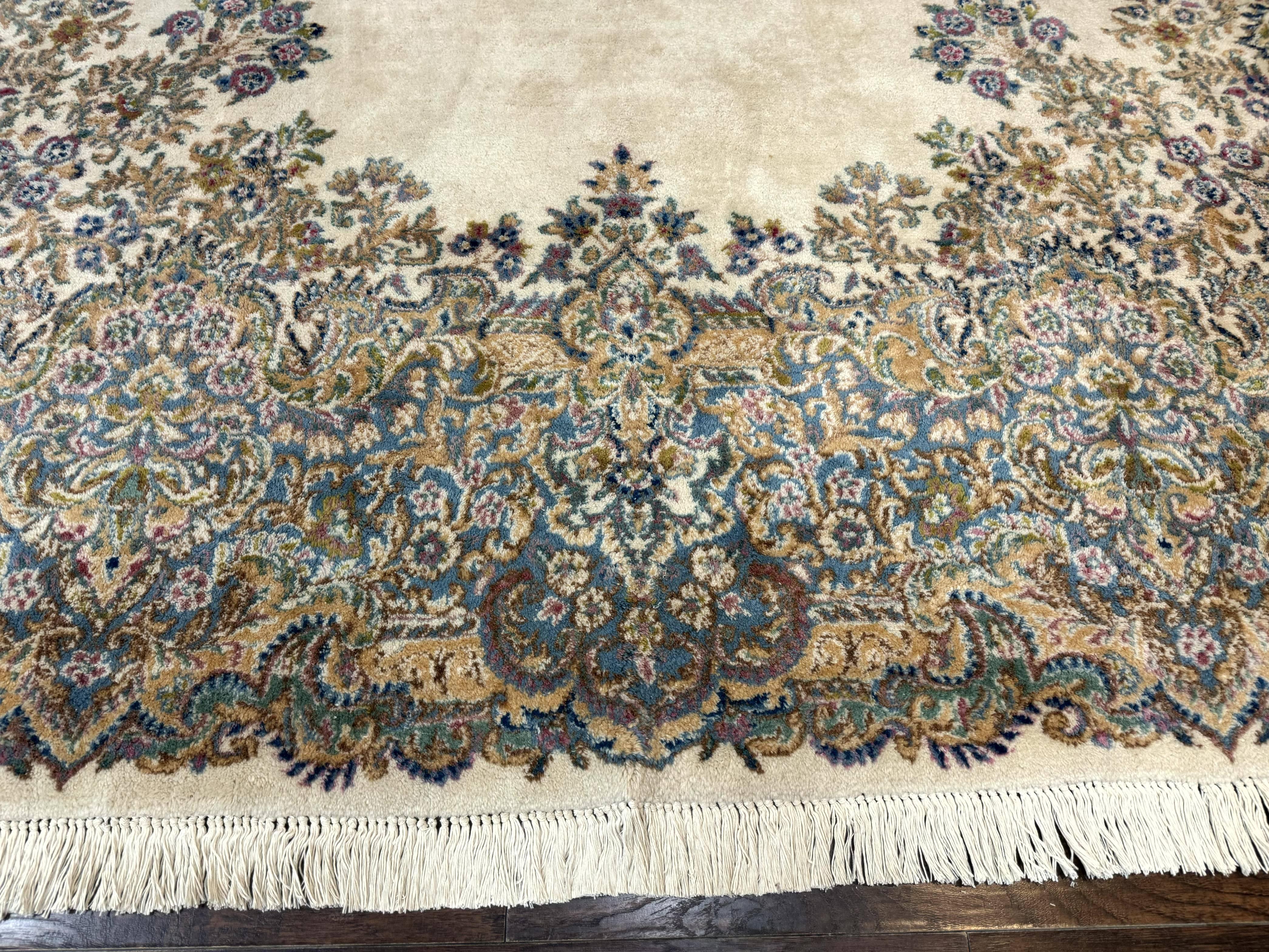 Persian Kerman Rug 10x15, Pastel Colors - Jewel Rugs