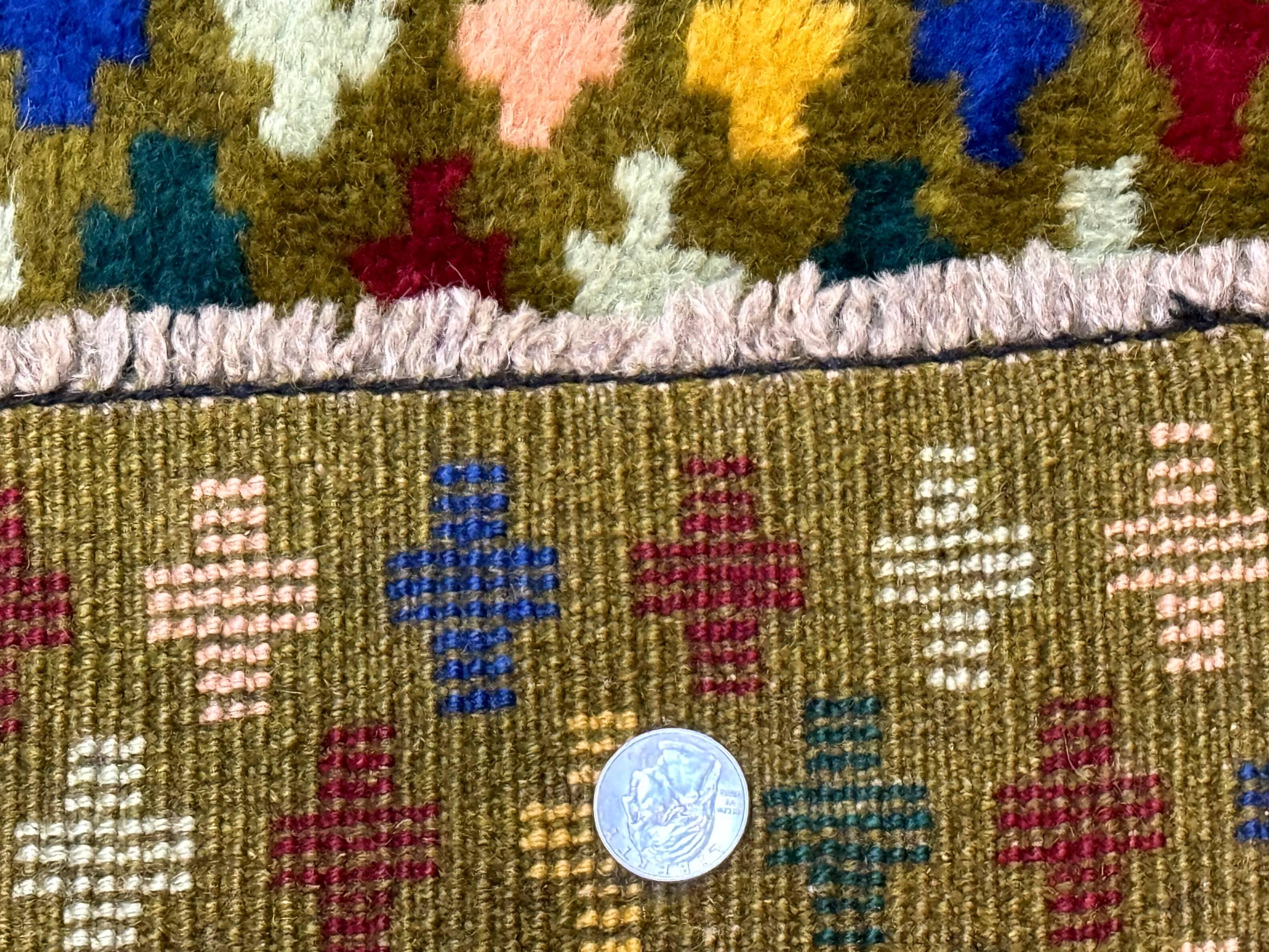 Balouch Rug 3x4, Colorful Afghan Rug, Multicolor, Green - Jewel Rugs