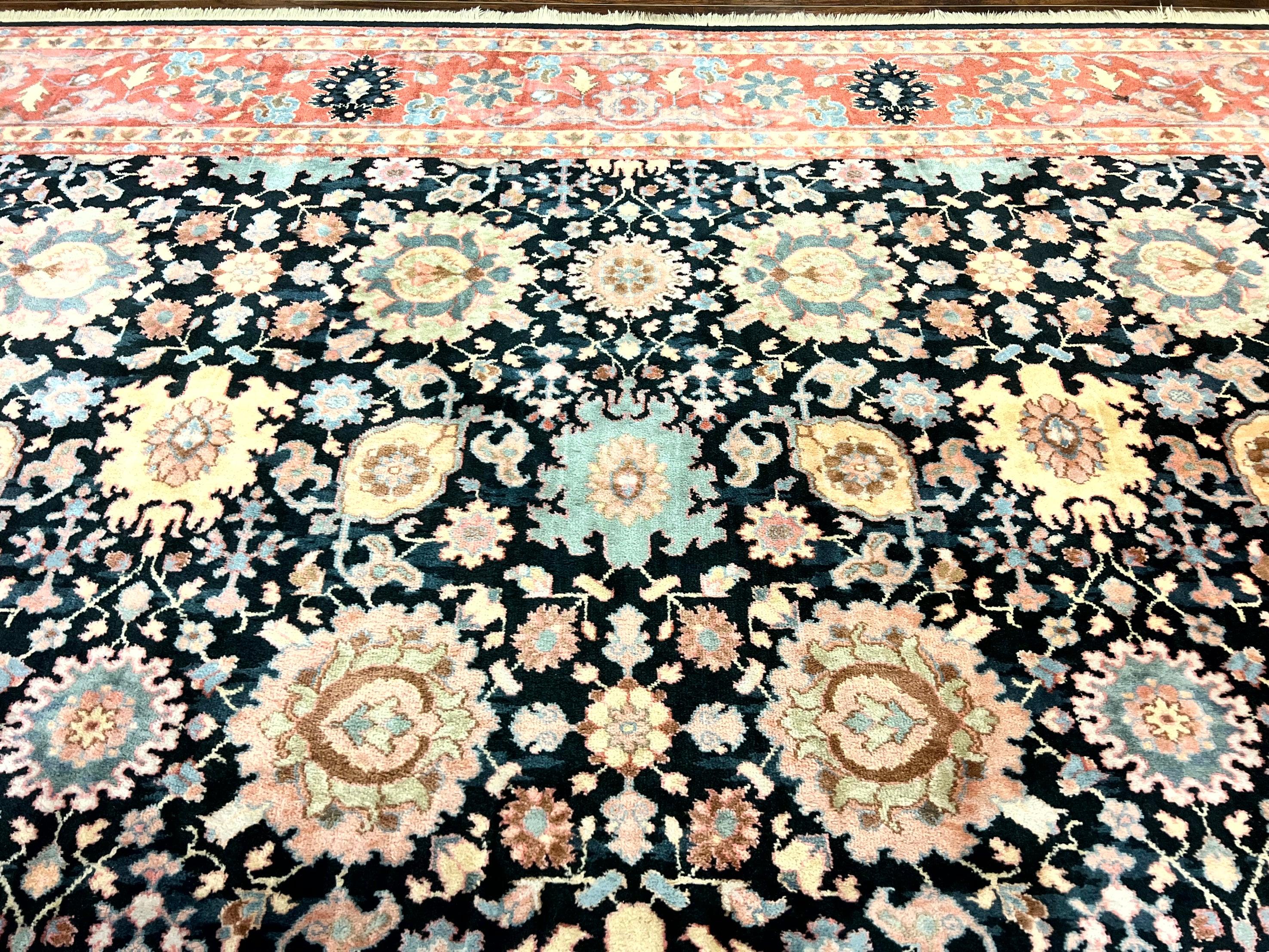 Karastan Rug 10x14, Karastan Williamsburg Kurdish Pattern 559, Wool Pile Vintage Karastan Carpet, Discontinued, Room Sized Area Rug - Jewel Rugs