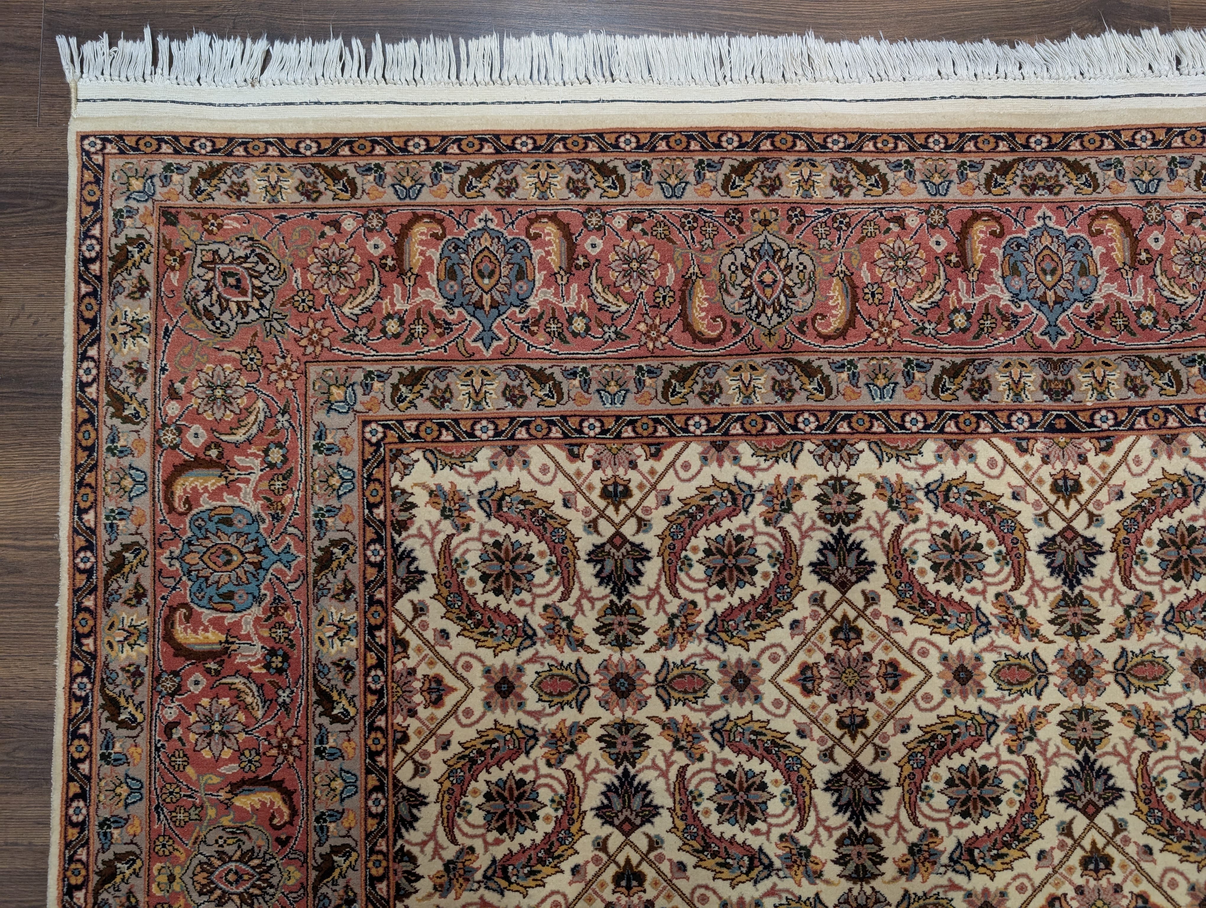 Sino Persian Rug 7x11, Allover Design, Hand-Knotted Wool Carpet - Jewel Rugs