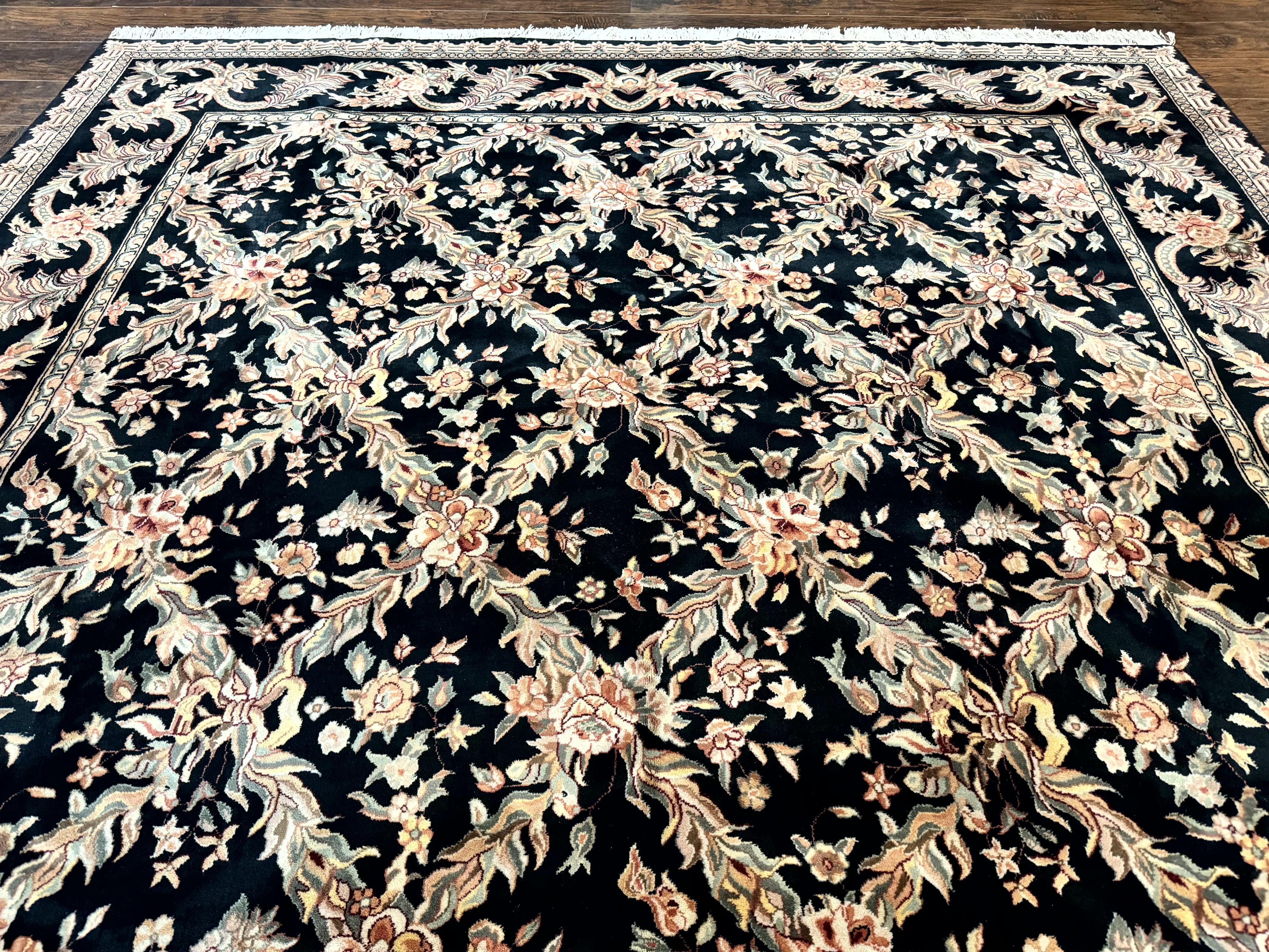 Pak Persian Rug 8x10, Black, Handmade - Jewel Rugs