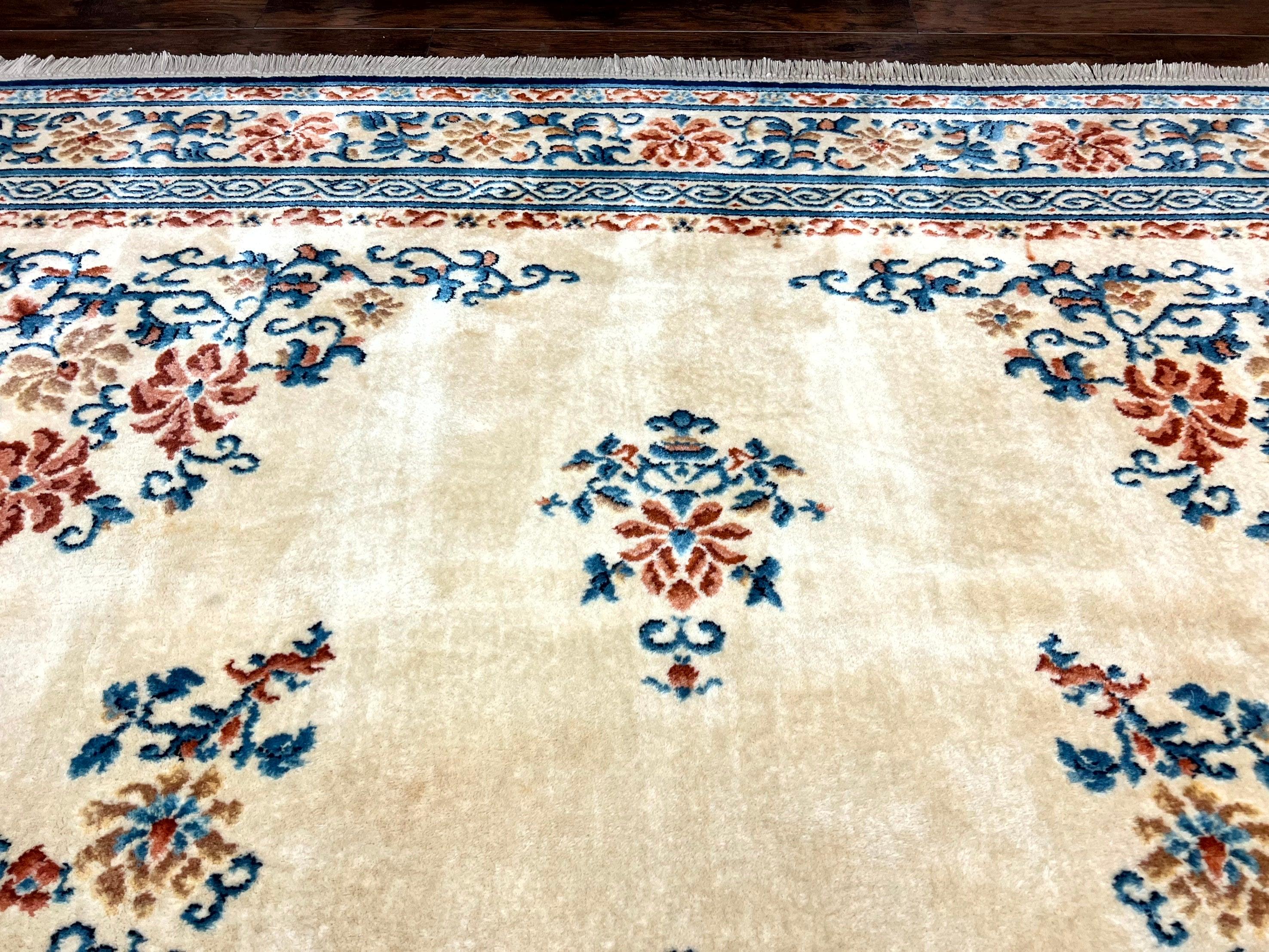 Karastan Rug 10x14 Chinese #718, Vintage Original 700 Series Wool Pile Karastan Carpet, Asian Oriental Rug, Rare - Jewel Rugs