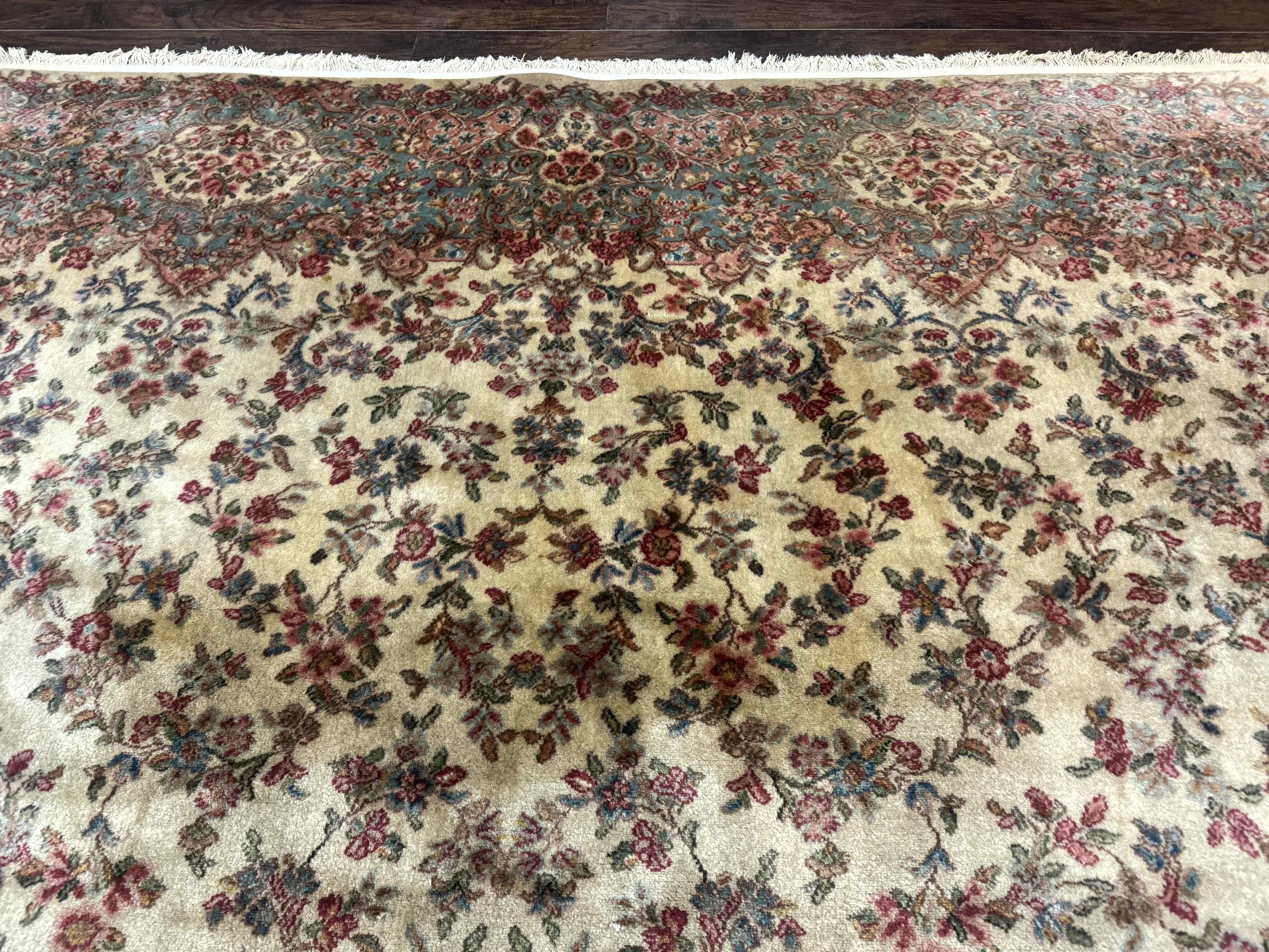 Karastan Kirman Rug #788, Wool Karastan Carpet 11x12, Unique Almost Square Size, Rare, Original 700 Series, Vintage Discontinued Karastan - Jewel Rugs