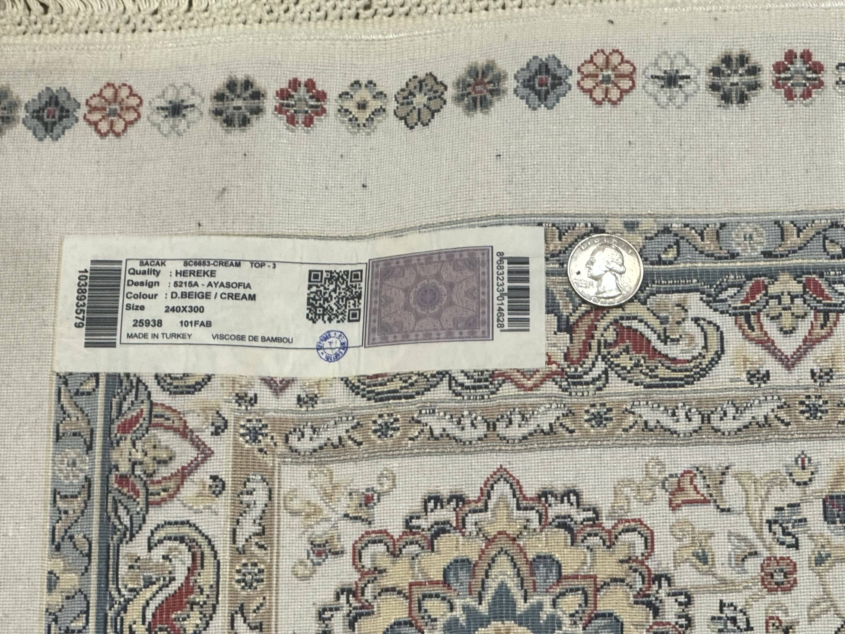 Turkish Silk Rug 8x10, Dome Design, Hereke Carpet, Bamboo Silk, New - Jewel Rugs