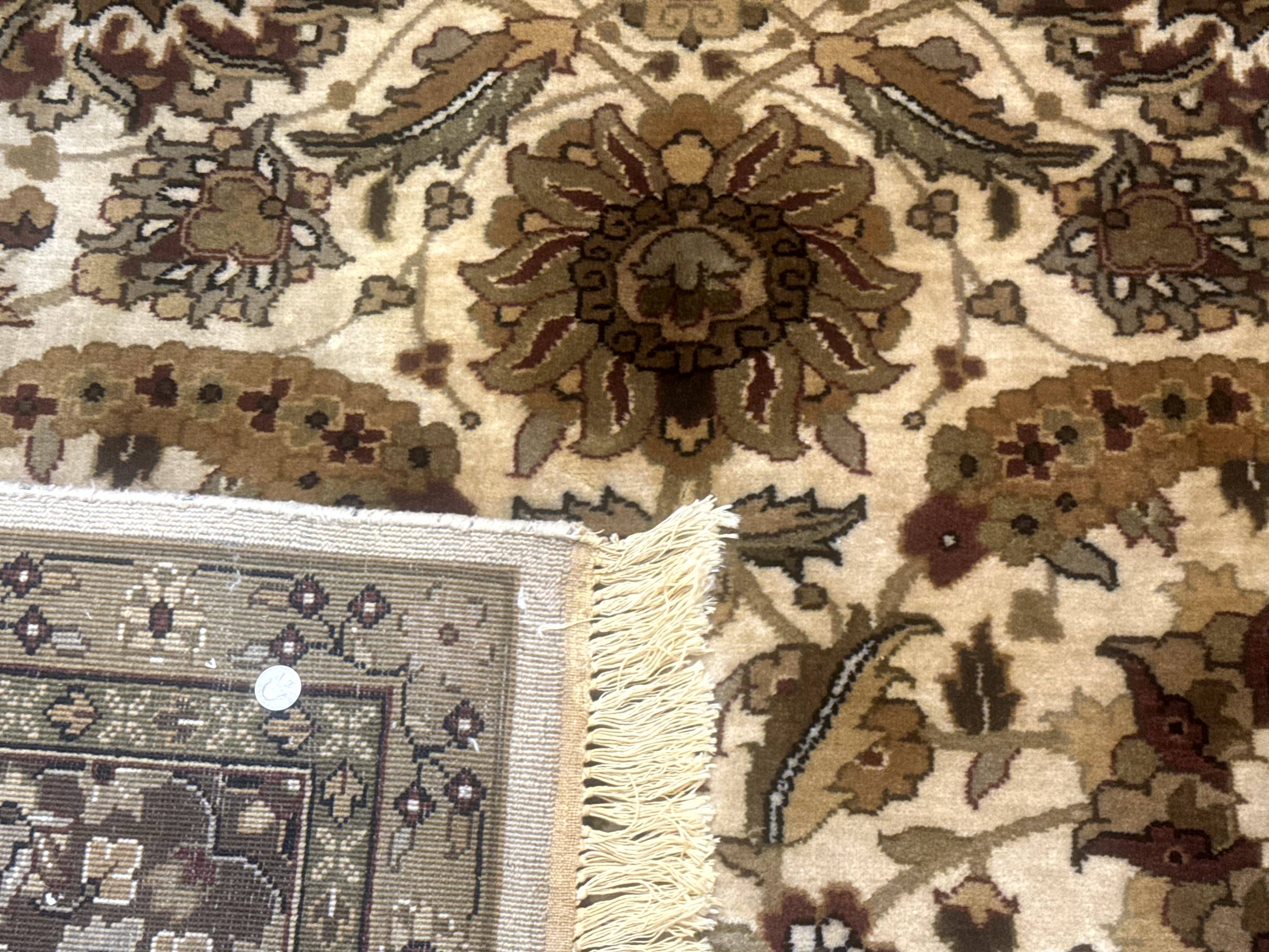 Indo Persian Mahal Rug 8x10, Floral Traditional Wool Oriental Carpet - Jewel Rugs