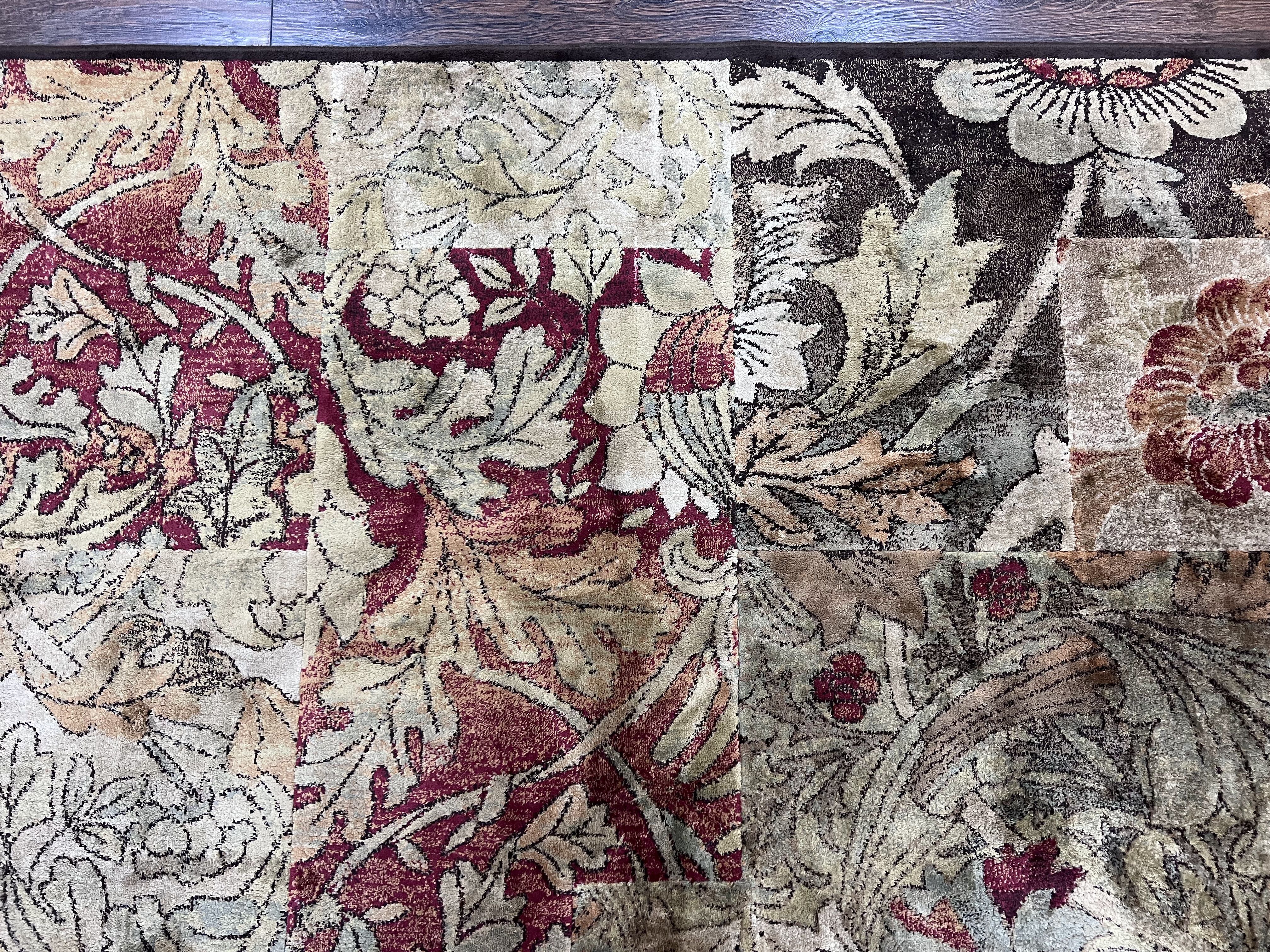 Modern Abstract Area Rug 5x7, Floral Design, Contemporary Carpet 5 x 7, Multicolor - Jewel Rugs