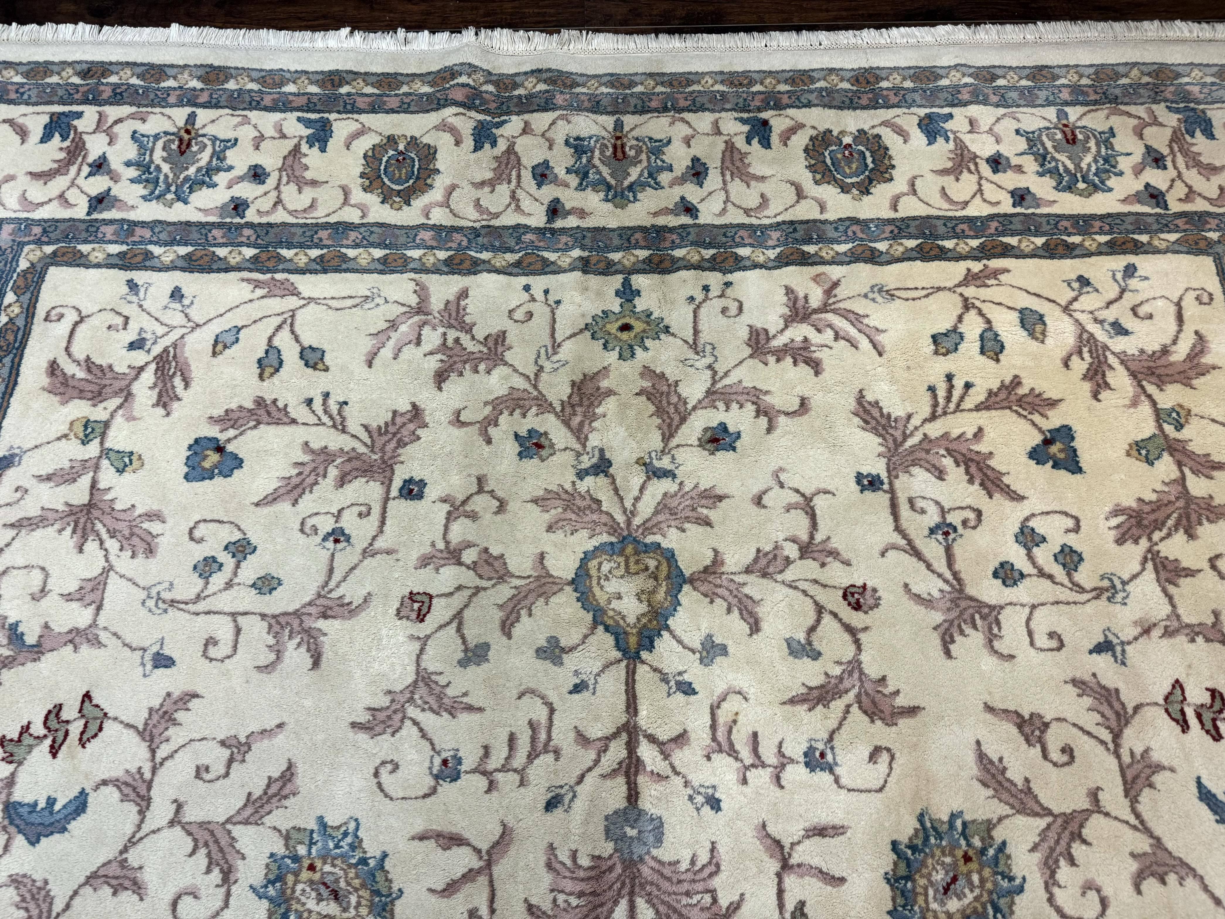 Ivory Indo Persian Rug 9x12 - Jewel Rugs